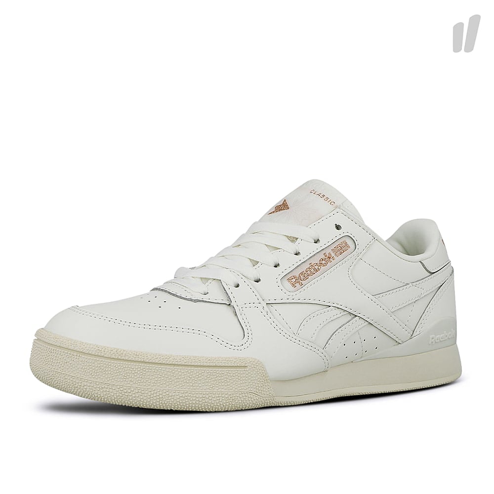 Reebok wmns phase 1 pro Chalk-Rose Gold-White Sneakers Close Up | Overkill