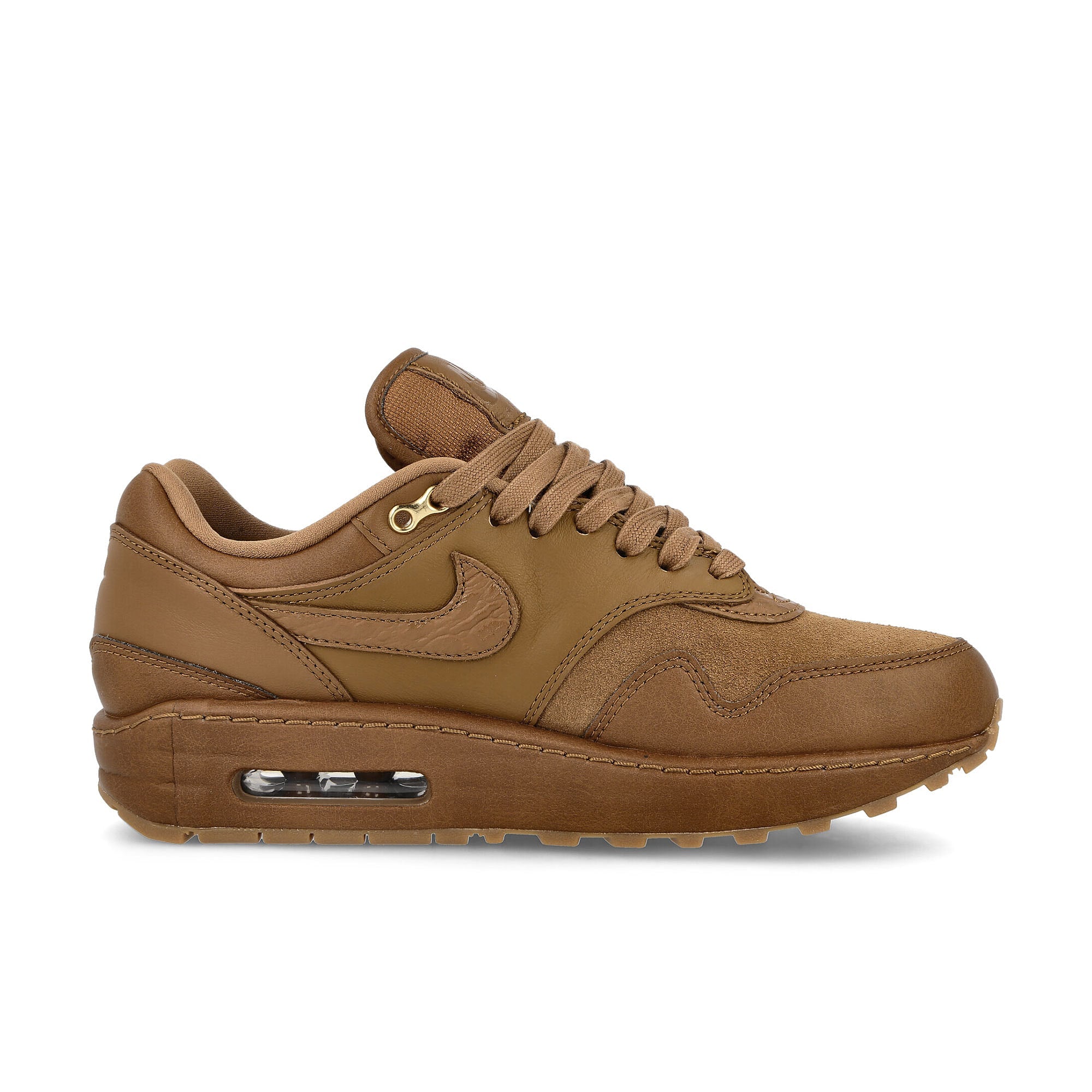 Nike Wmns Air Max 1 87 NBHD Ale Brown-Ale Brown - Gum Med Brown Low Top Sneakers Silhouette | Overkill