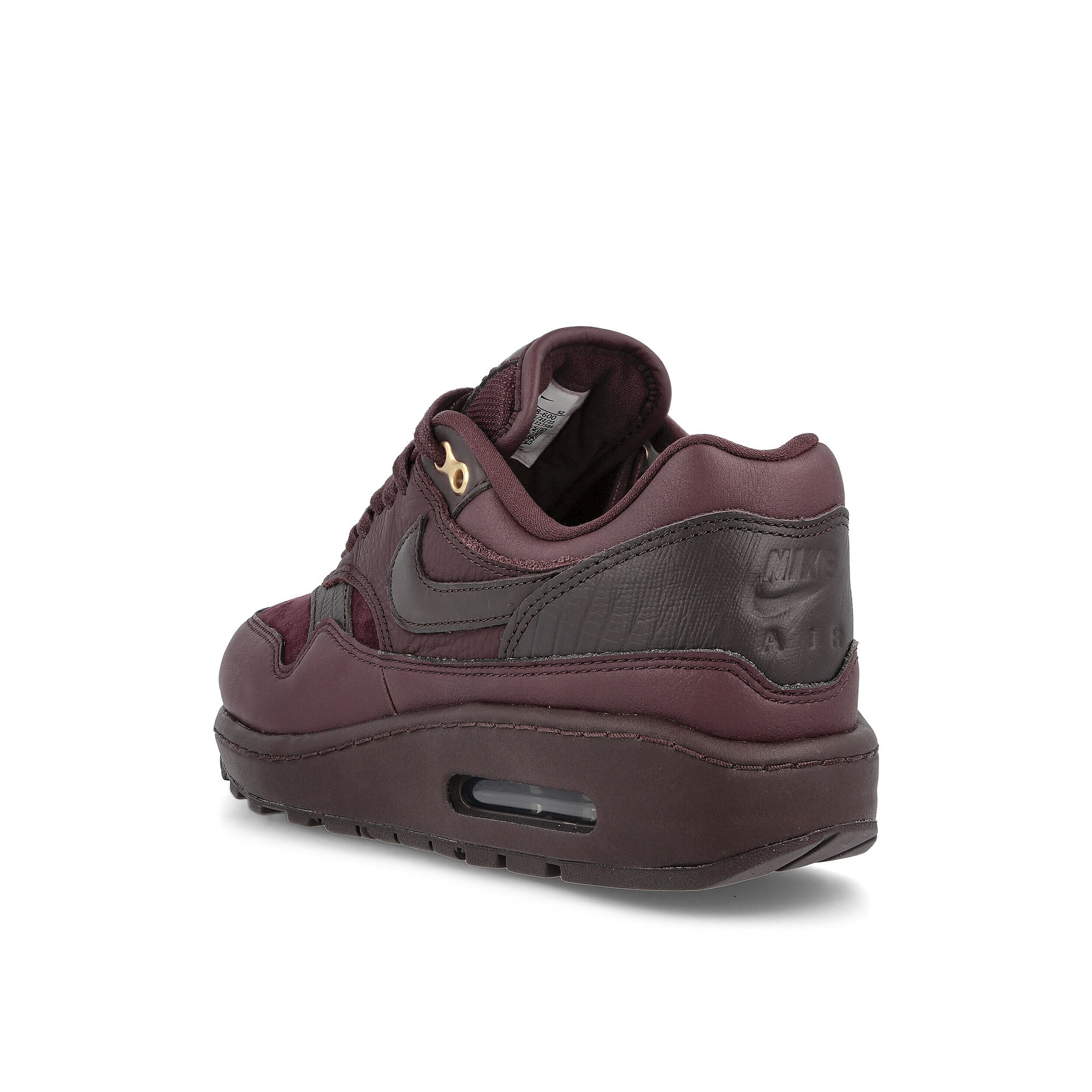 Nike Wmns Air Max 1 87 NBHD Burgundy Crush-Burgundy Crush Low Top Sneakers Material | Overkill