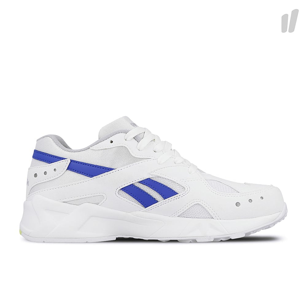 Reebok aztrek White-Gold Grey Cobalt-Lime Sneakers Silhouette | Overkill