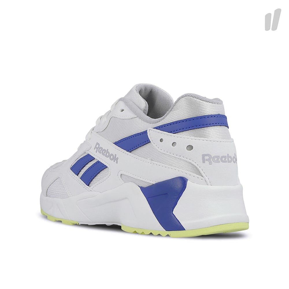 Reebok aztrek White-Gold Grey Cobalt-Lime Sneakers Material | Overkill