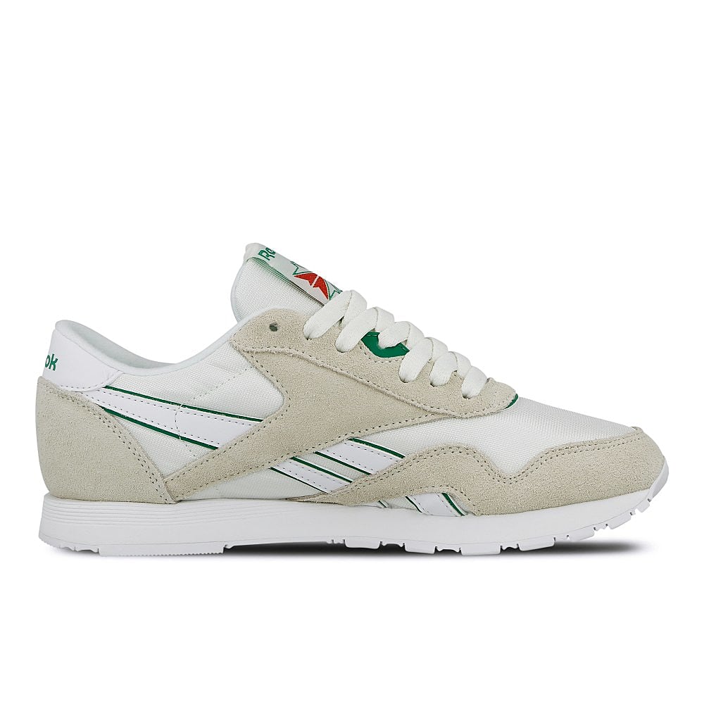 Reebok wmns classic nylon Chalk-Glen Green-White Sneakers Silhouette | Overkill