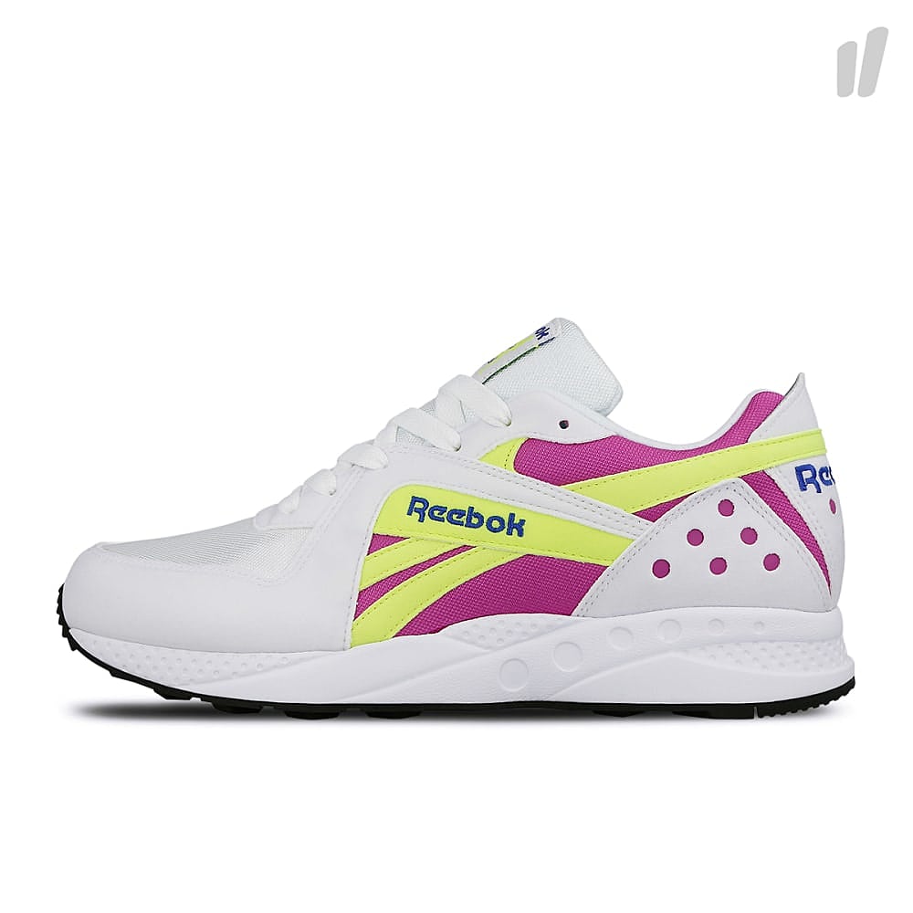 Reebok pyro White-Vicious Violet-Neon Yellow-Crushed Cobalt-Black Sneakers DV4847 | Overkill