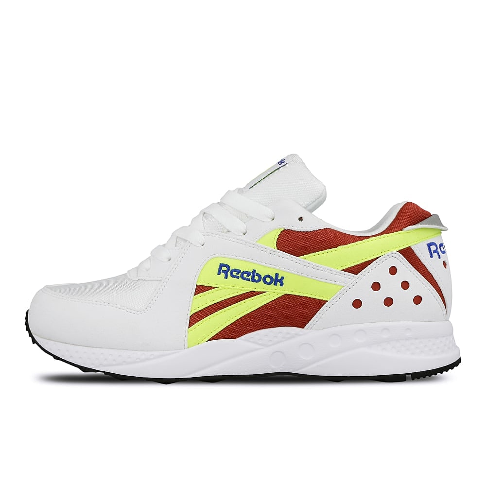 Reebok pyro White-Meteor Red-Neon Yellow-Crushed Cobalt-Black Sneakers DV4849 | Overkill