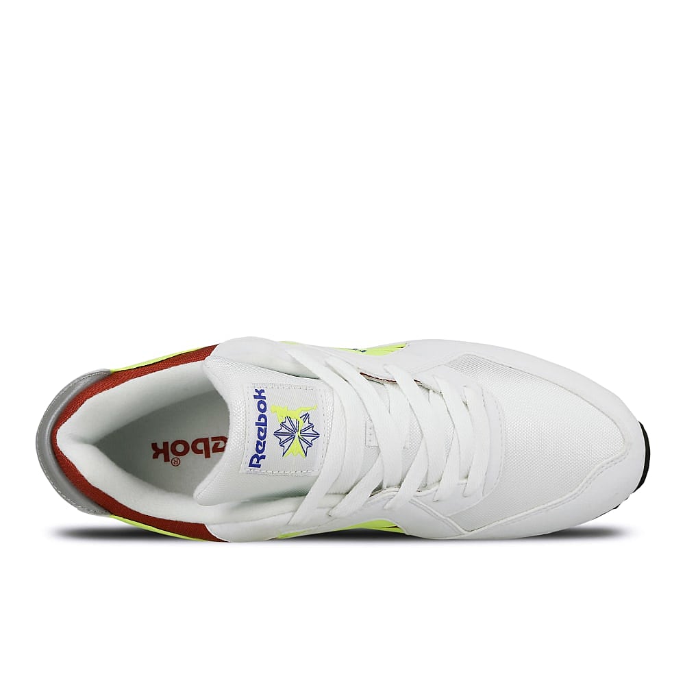 Reebok pyro White-Meteor Red-Neon Yellow-Crushed Cobalt-Black Sneakers Detailfoto | Overkill