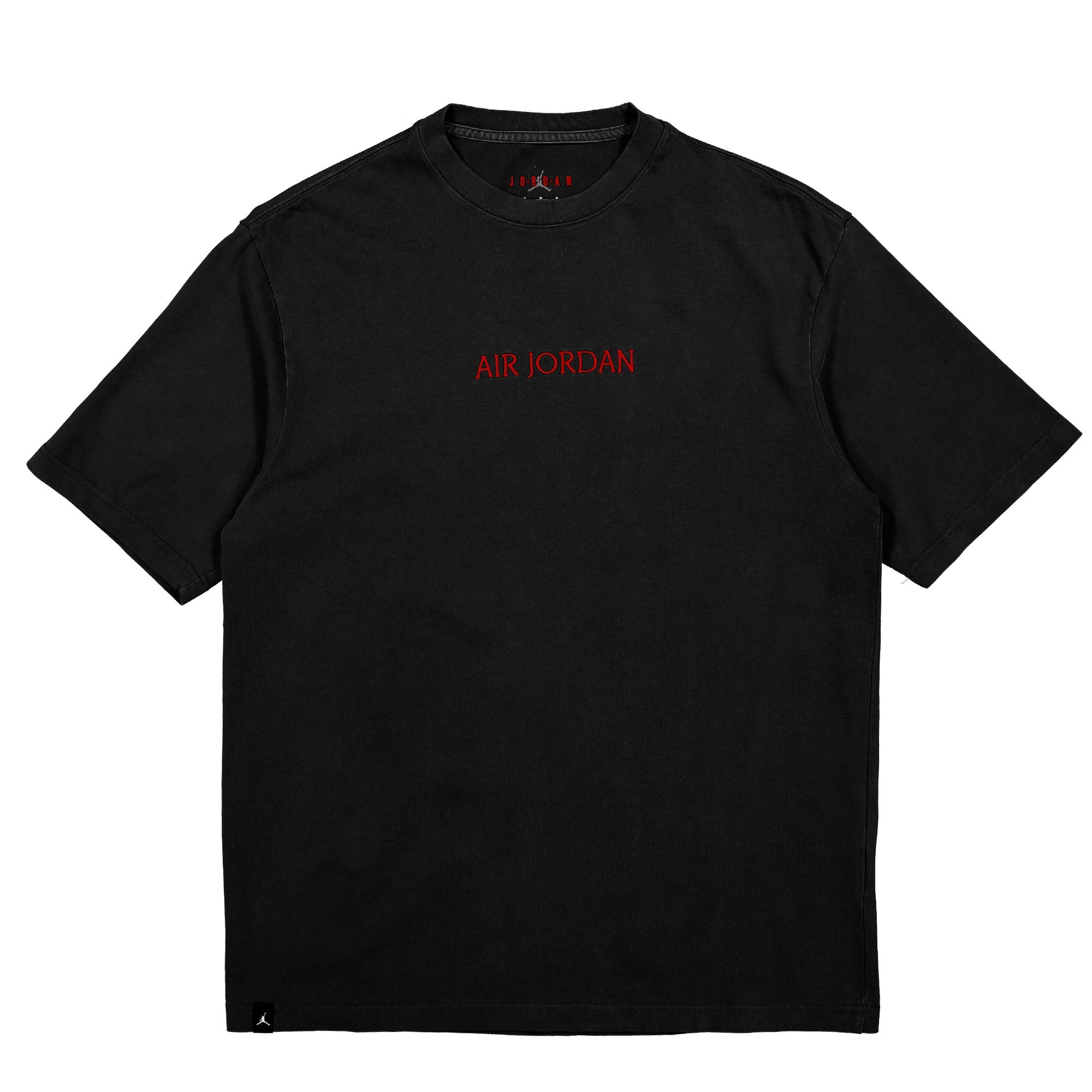 Jordan Air Jordan Wordmark Tee Black / Gym Red T-Shirts DV6465 010 | Overkill