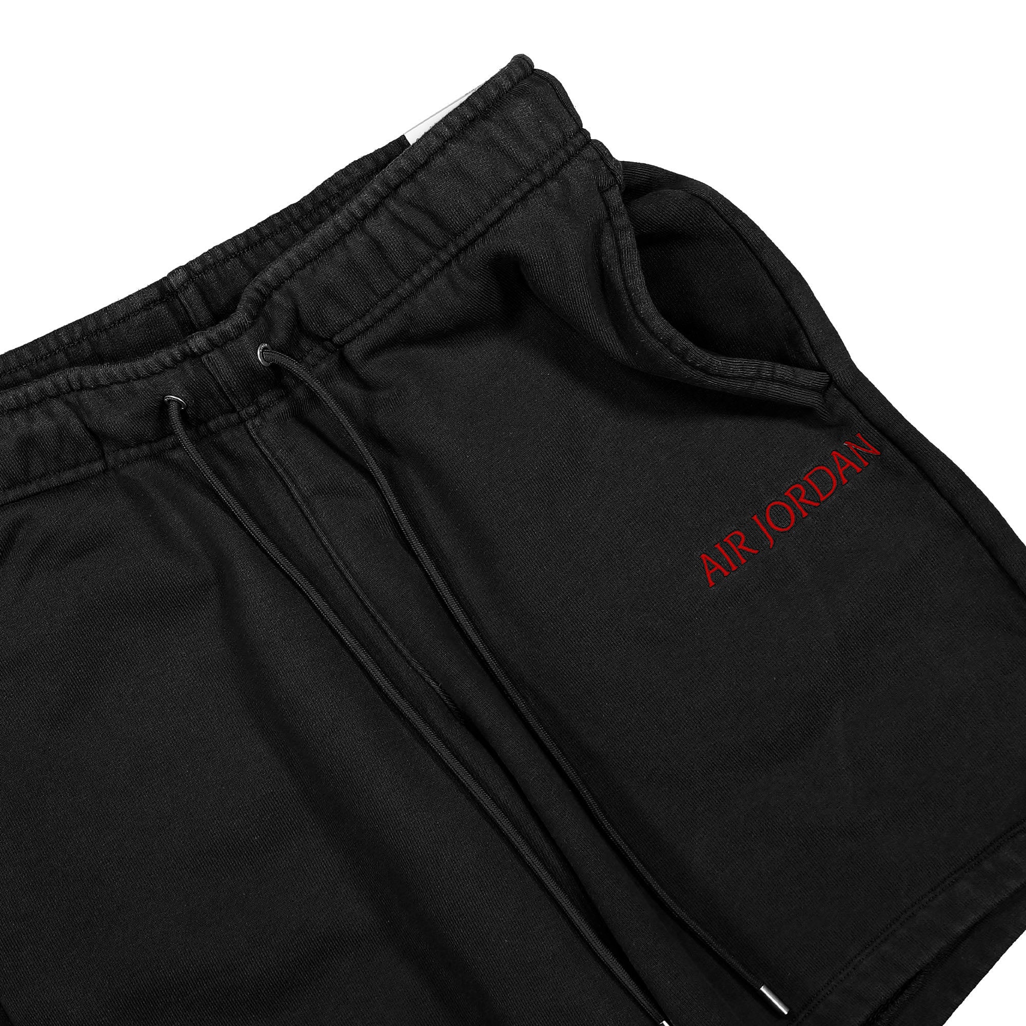 Jordan Air Jordan Wordmark Fleece Short Black / Gym Red Shorts Detailfoto | Overkill