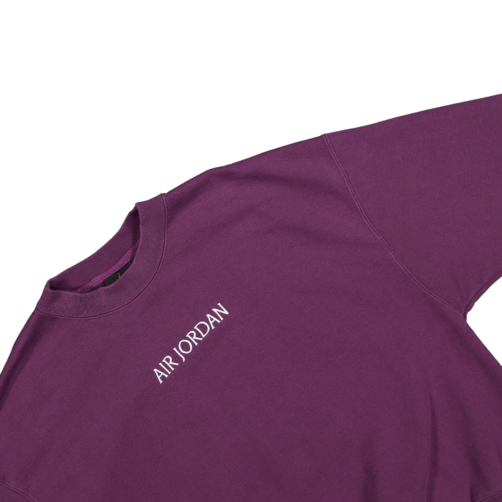 Jordan Air Jordan Wmns Wordmark Fleece Crew Cherrywood Red / Sail Sweatshirts Close-up | Overkill