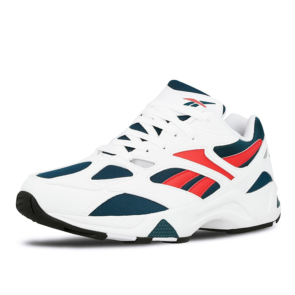 Reebok aztrek 96 White-Deep Teal-Blazing Pink Sneakers Close Up | Overkill