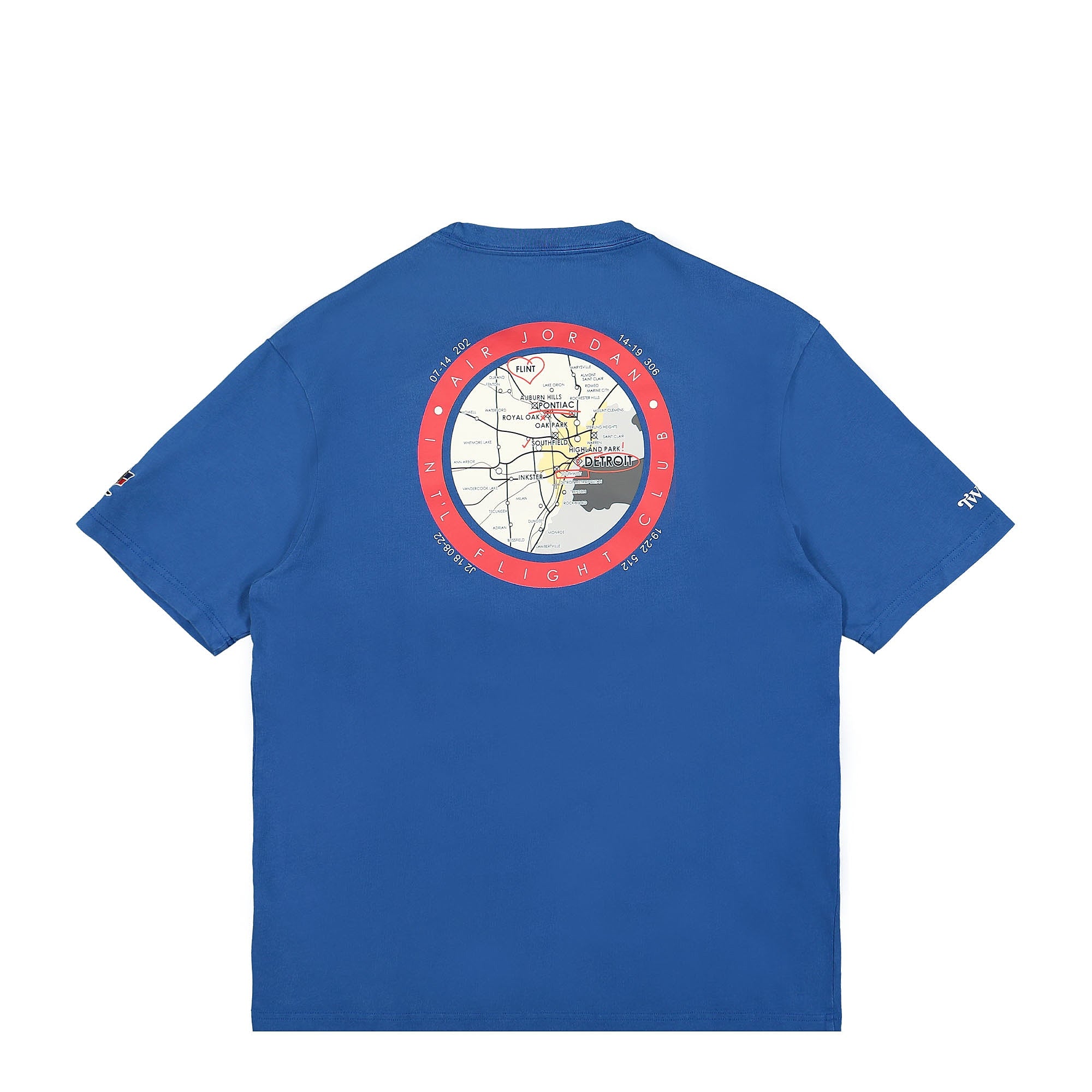 Jordan Two 18 x Air Jordan T-Shirt Team Royal / Gym Red T-Shirts Close-up | Overkill