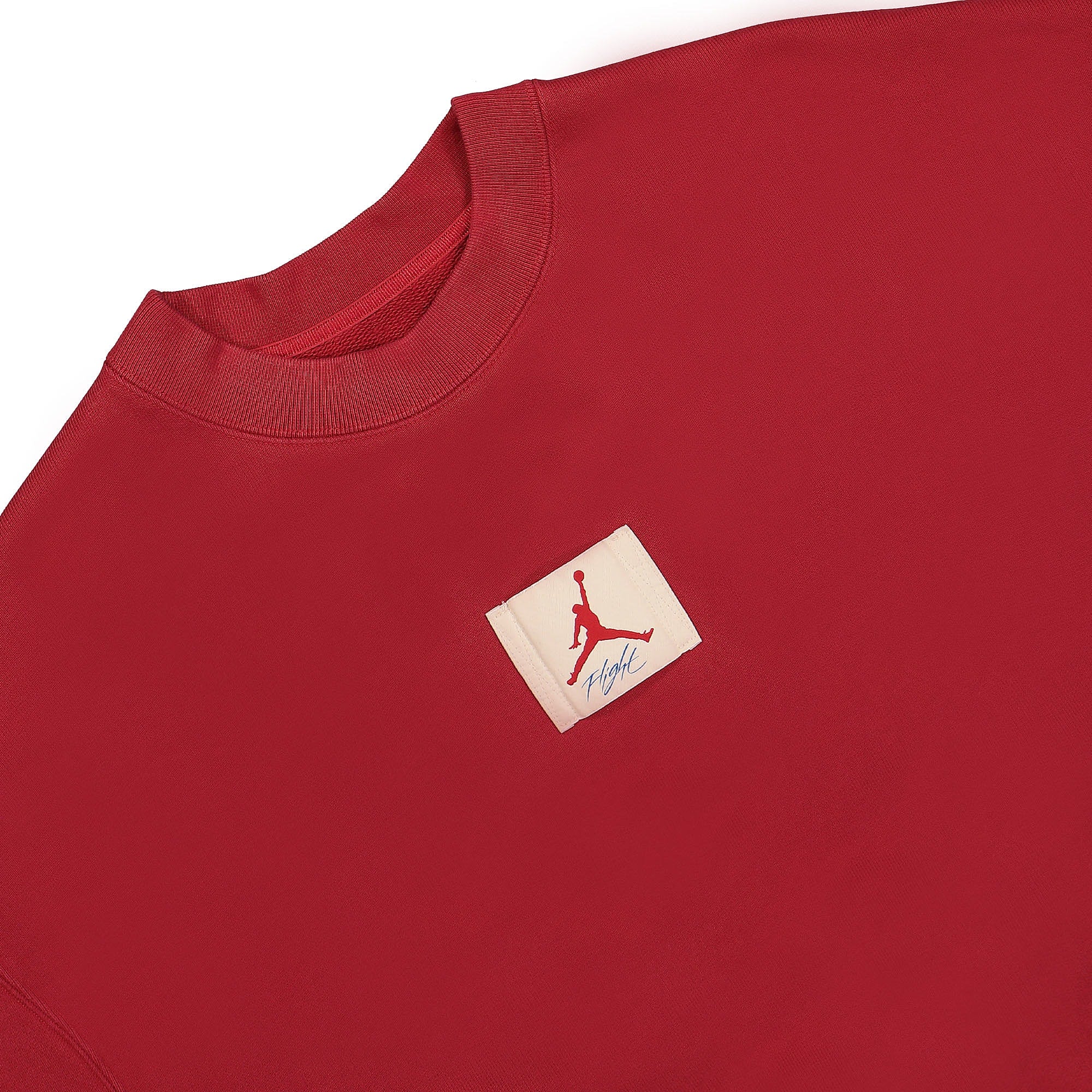 Jordan Two 18 x Air Jordan W Crewneck Sweatshirt Gym Red / Coconut Milk Sweatshirts Close-up | Overkill