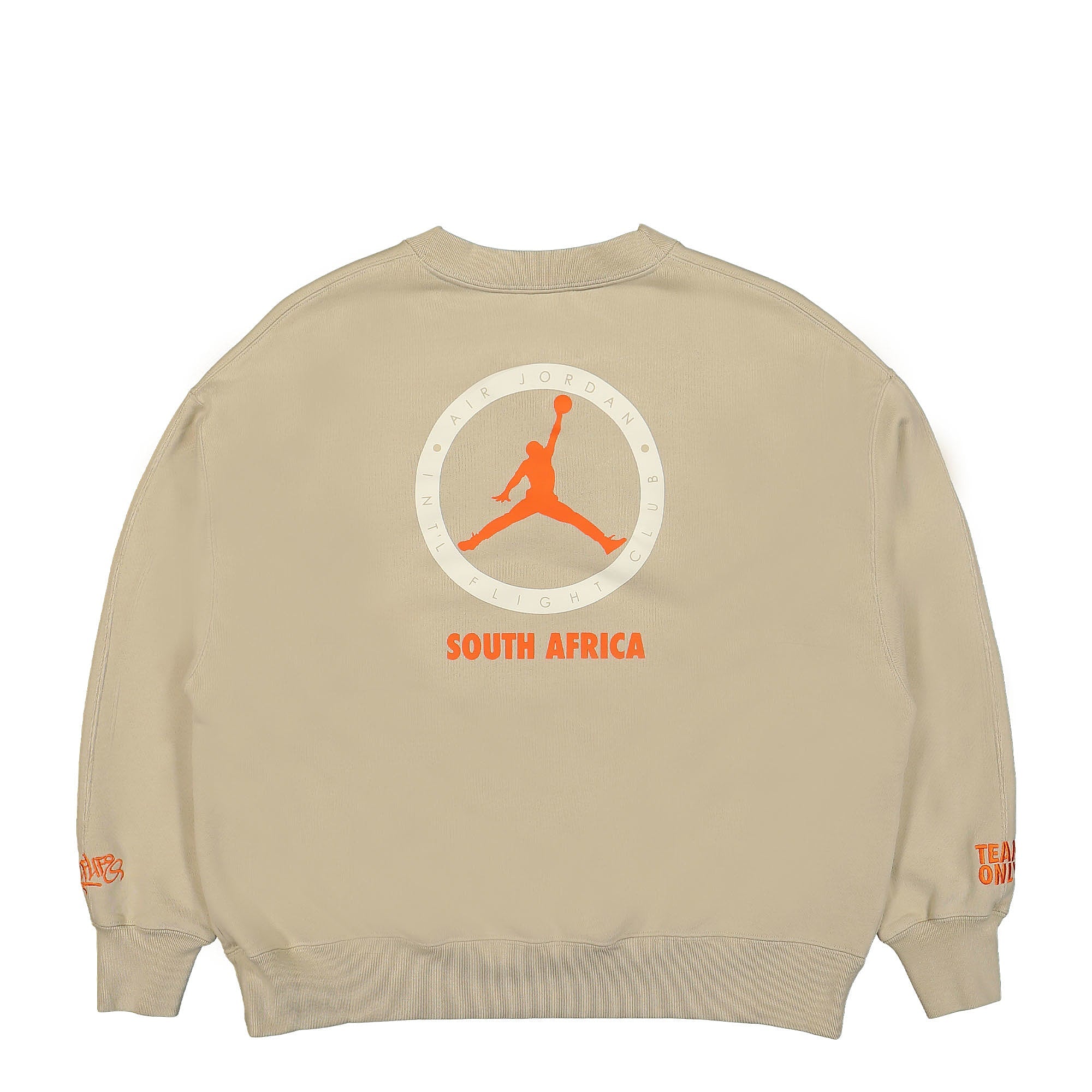 Jordan W Crewneck Sweatshirt Rattan / Total Orange Sweatshirts Close-up | Overkill