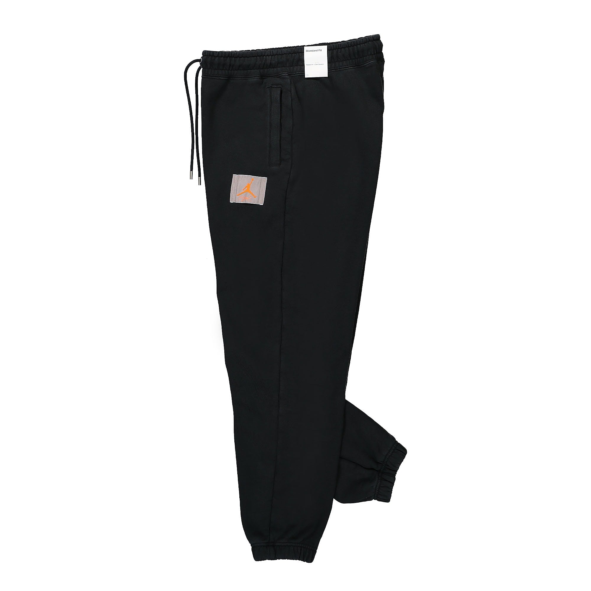 Jordan W Pant Black / Total Orange Sweat & Track Pants Close-up | Overkill