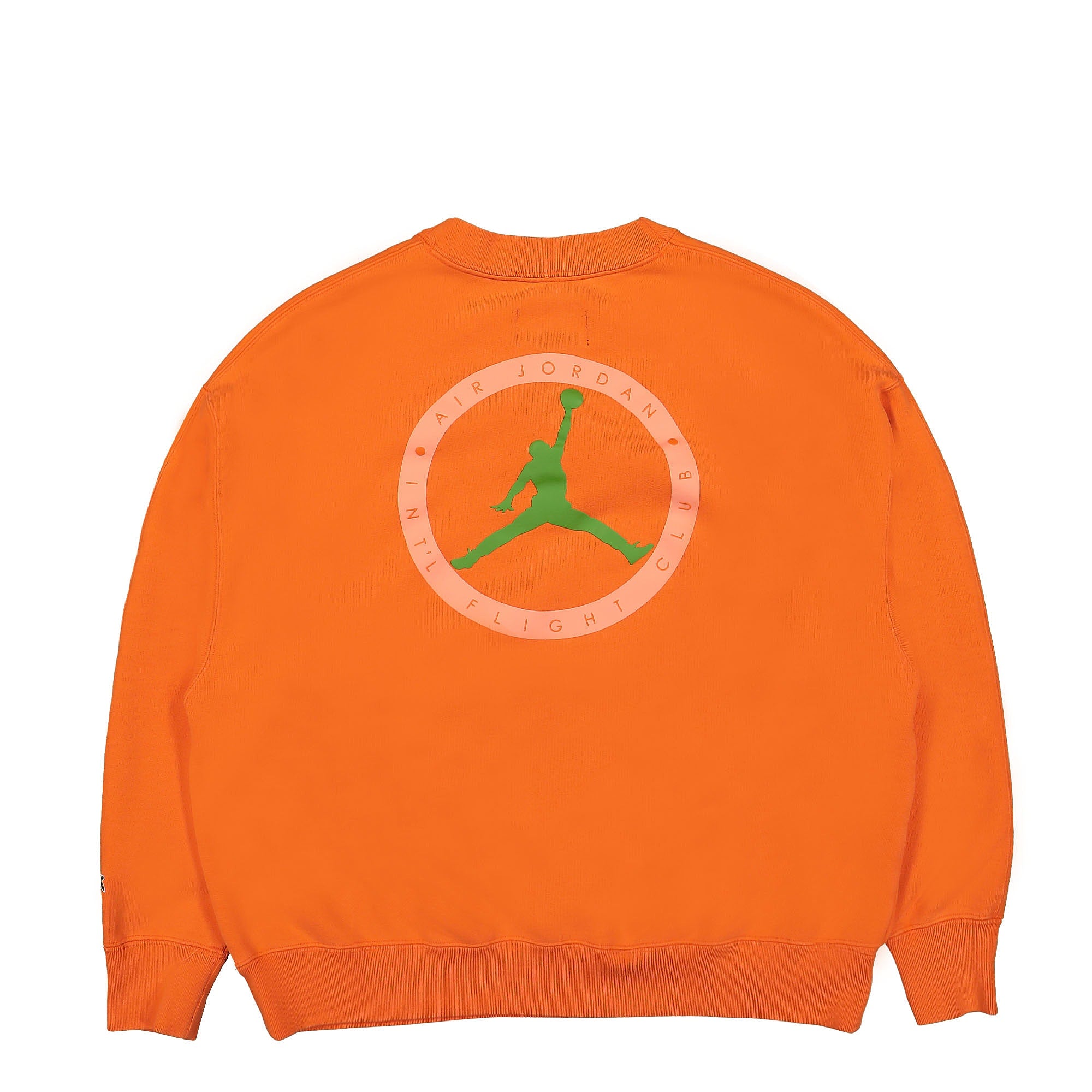 Jordan Titan x Air Jordan W IFC Crewneck Safety Orange / Chlorophyll Sweatshirts Material | Overkill