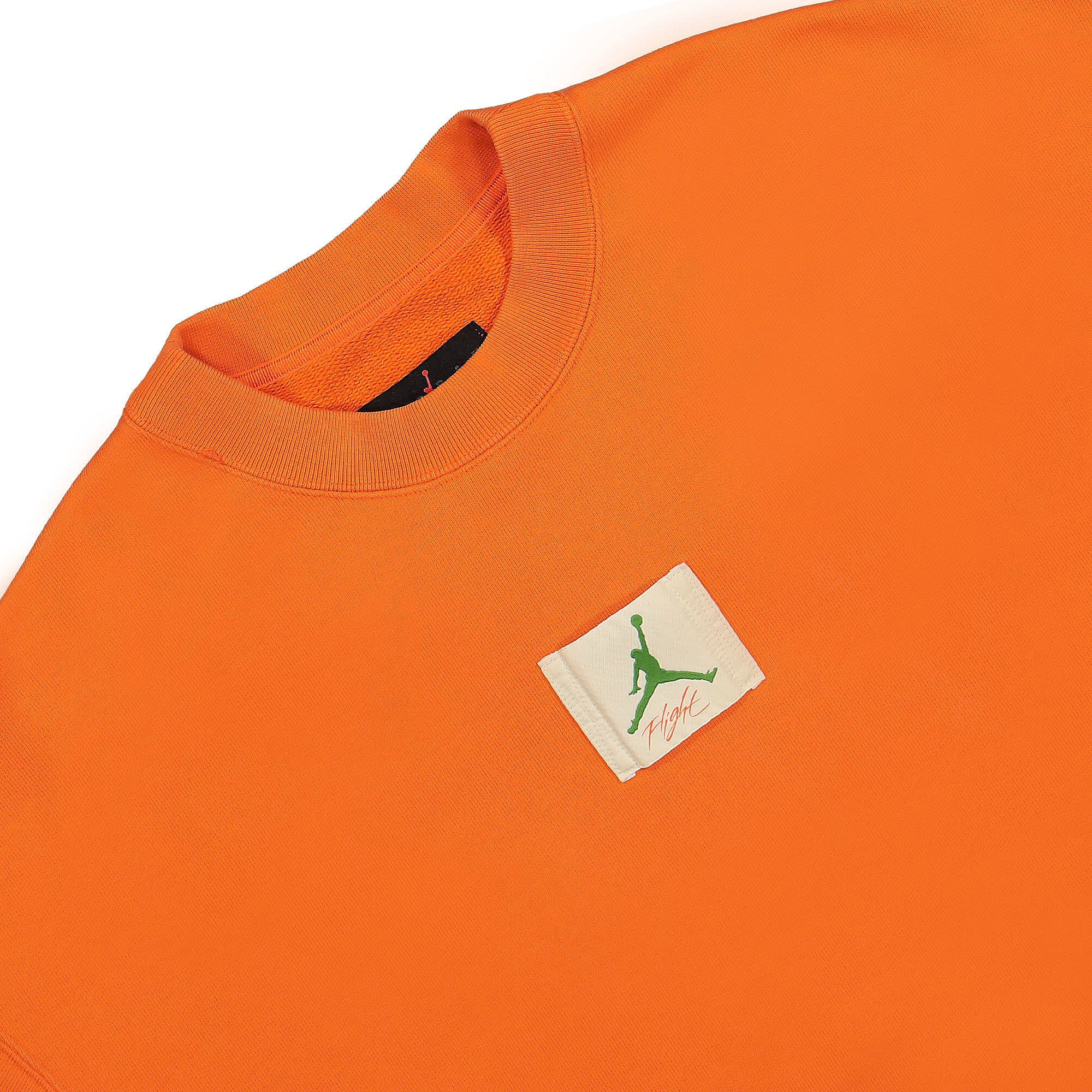 Jordan Titan x Air Jordan W IFC Crewneck Safety Orange / Chlorophyll Sweatshirts Close-up | Overkill