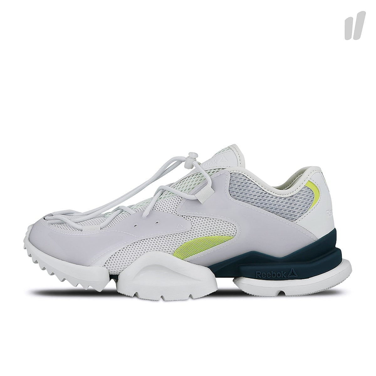 Reebok run r 96 tpu Grey-Storm-Blue-Lime Sneakers DV7343 | Overkill
