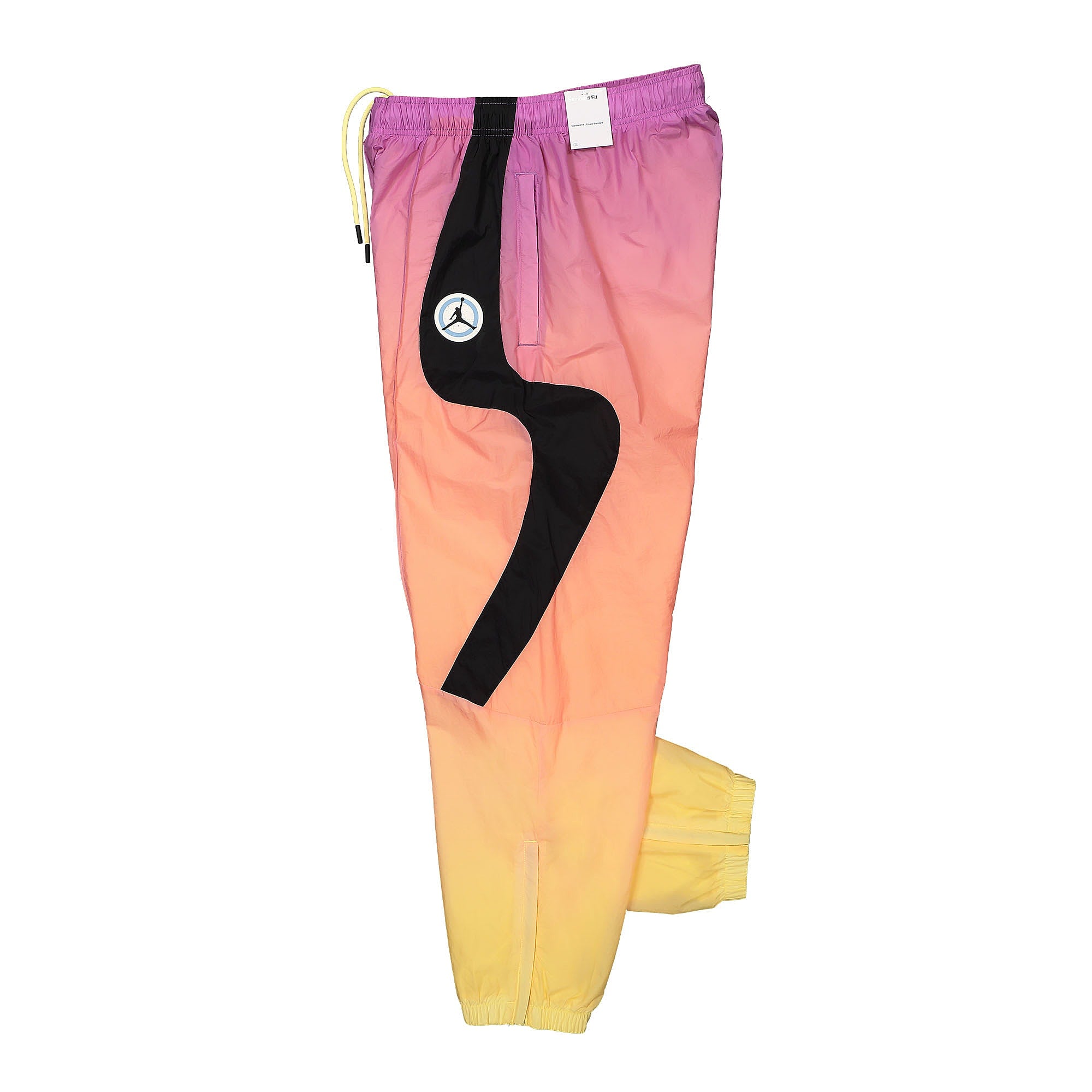 Jordan Pant Violet Star / Bicycle Yellow / Black Sweat & Track Pants Close-up | Overkill