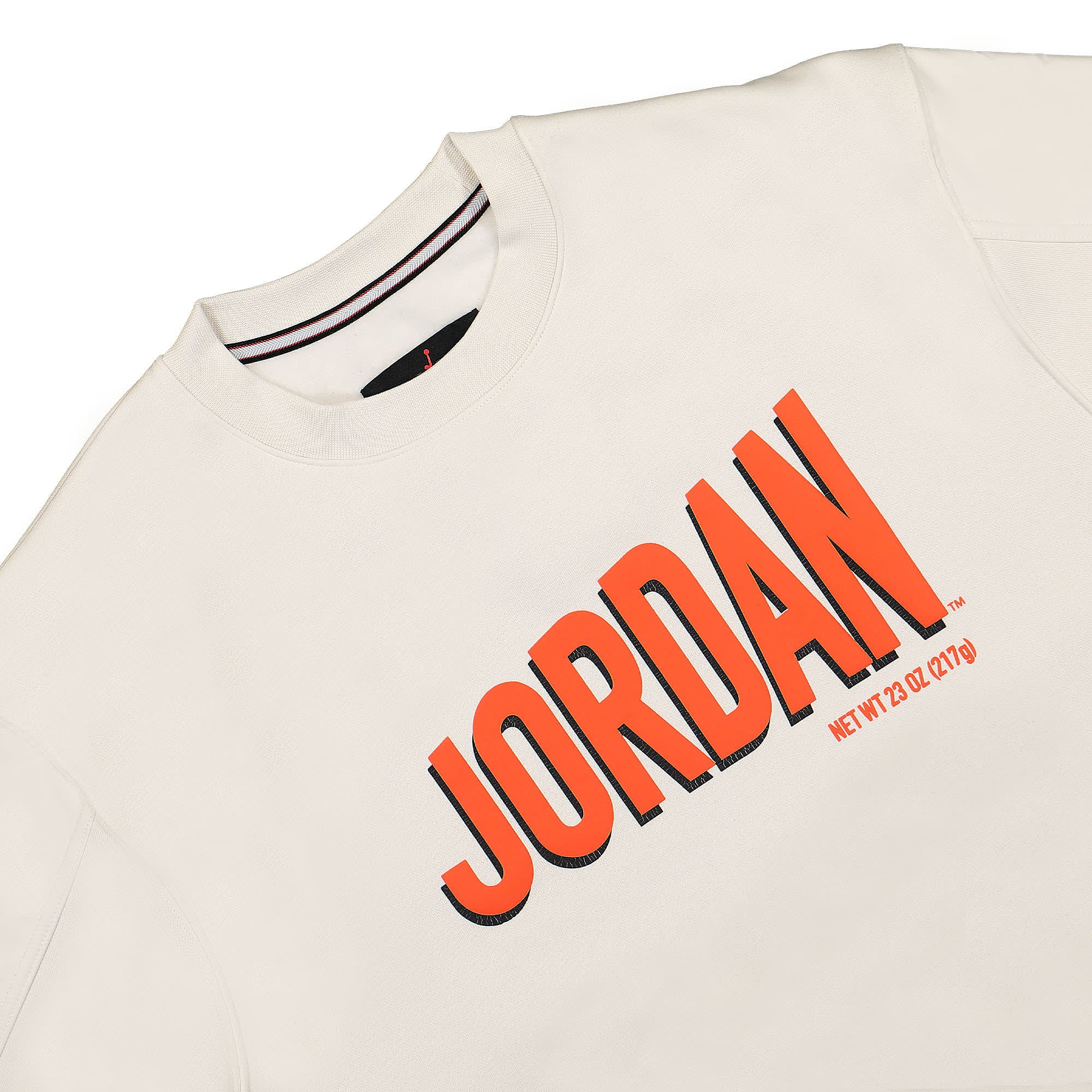 Jordan Air Jordan Flight MVP Graphic Fleece Crew Phantom / Rush / Orange / Black Sweatshirts Close-up | Overkill