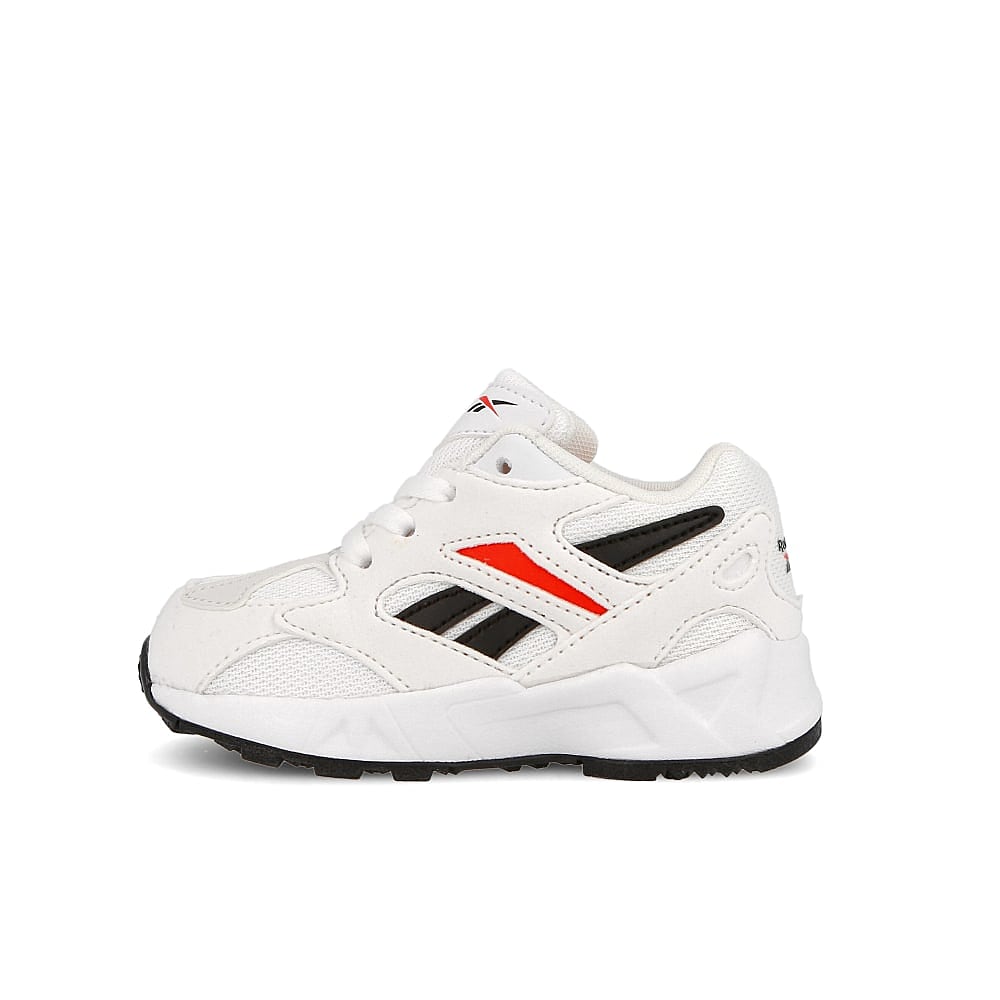 Reebok aztrek 96 infants White-Porcelain-Neon Red Sneakers DV7994 | Overkill