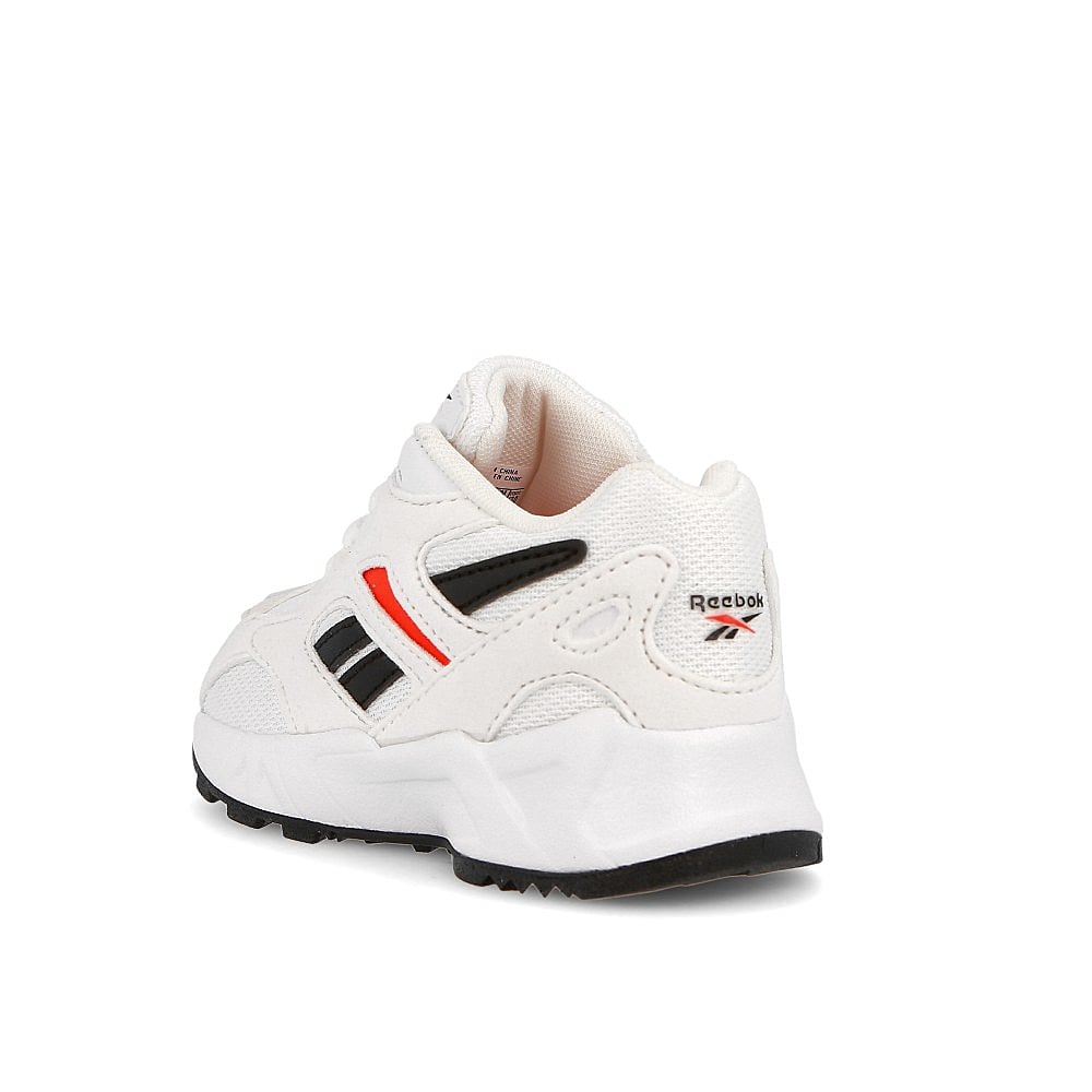Reebok aztrek 96 infants White-Porcelain-Neon Red Sneakers Material | Overkill