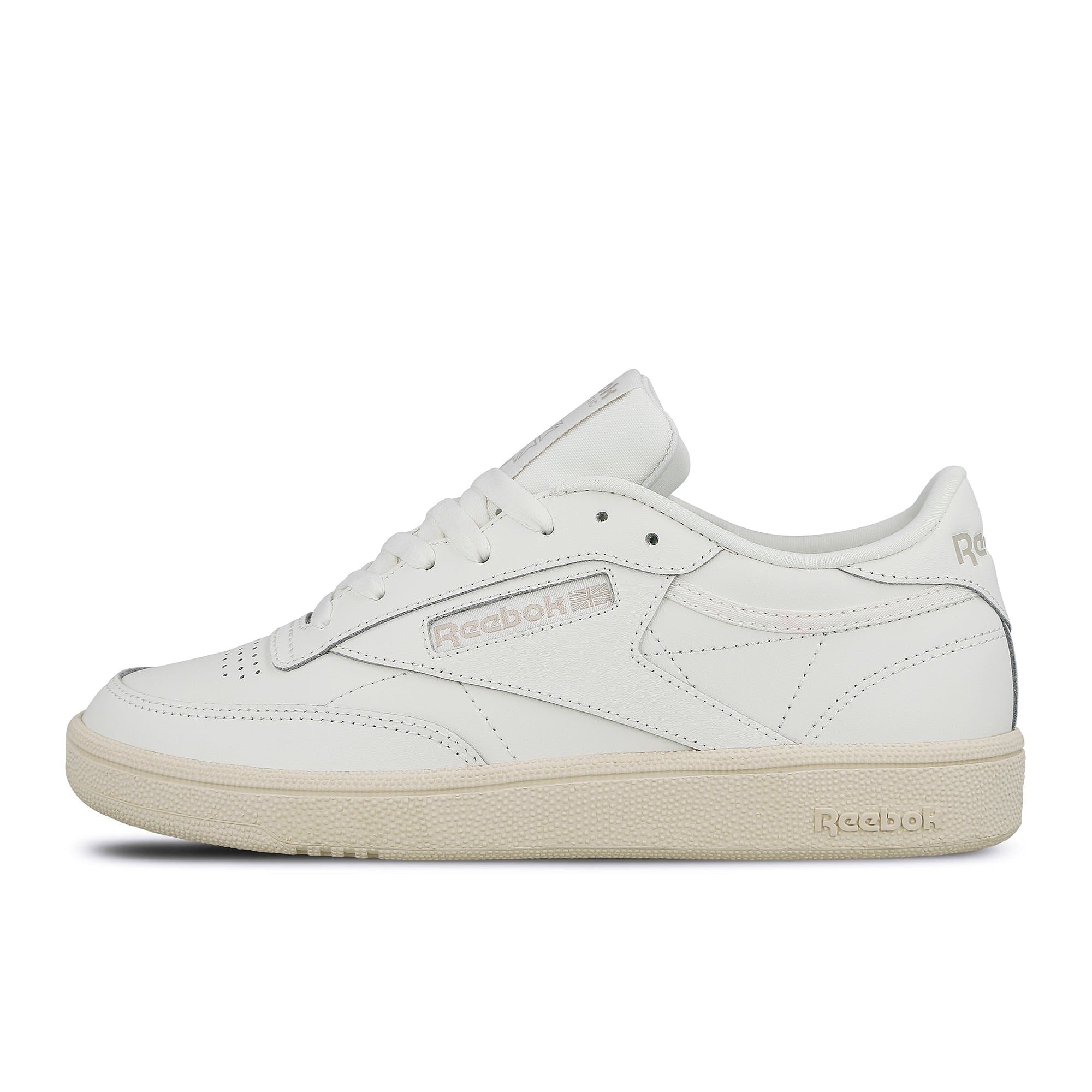 Reebok wmns club c 85 Chalk-Weather Red White Sneakers DV8364 | Overkill