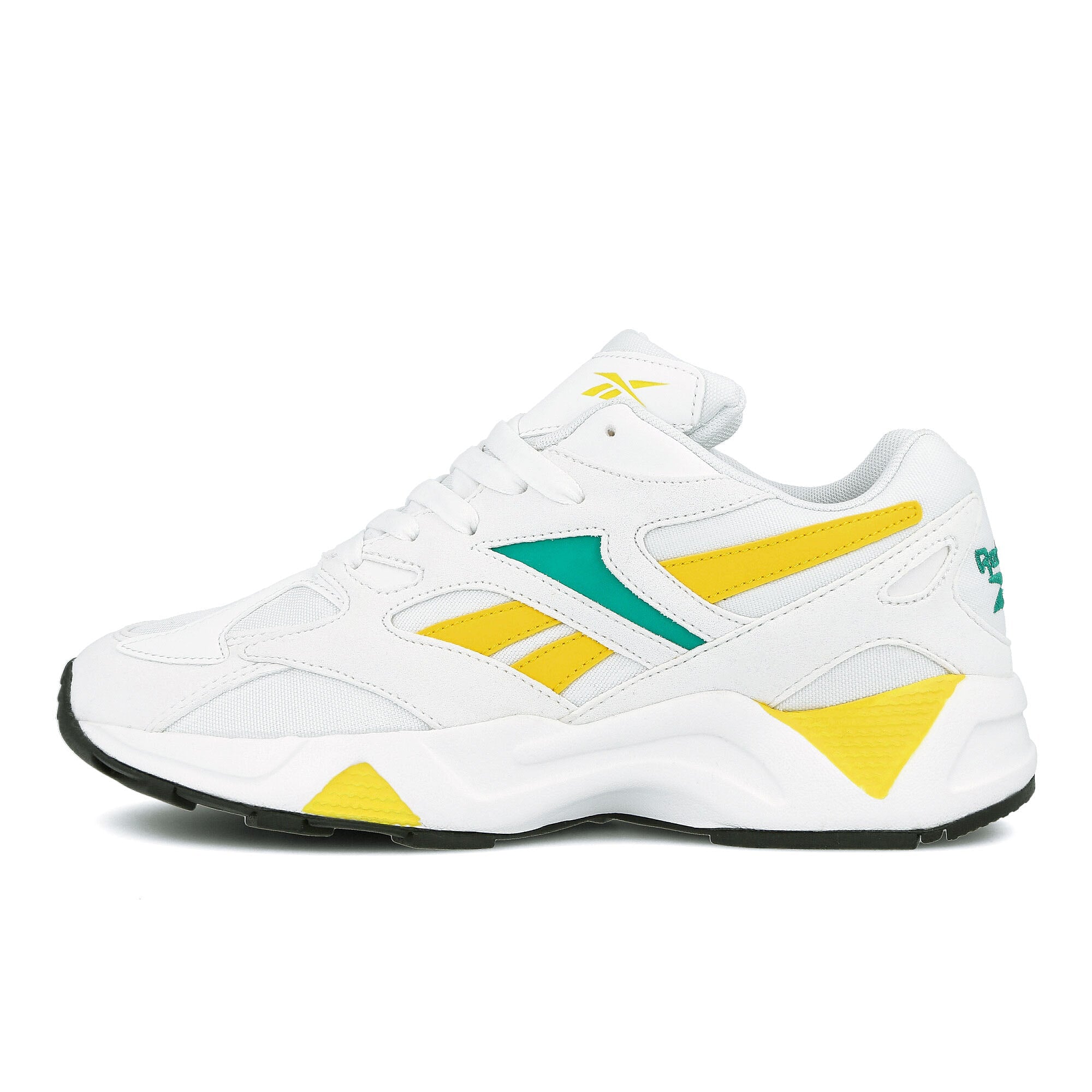 Reebok wmns aztrek 96 White / Emerald / Toxic Yellow Sneakers DV8527 | Overkill