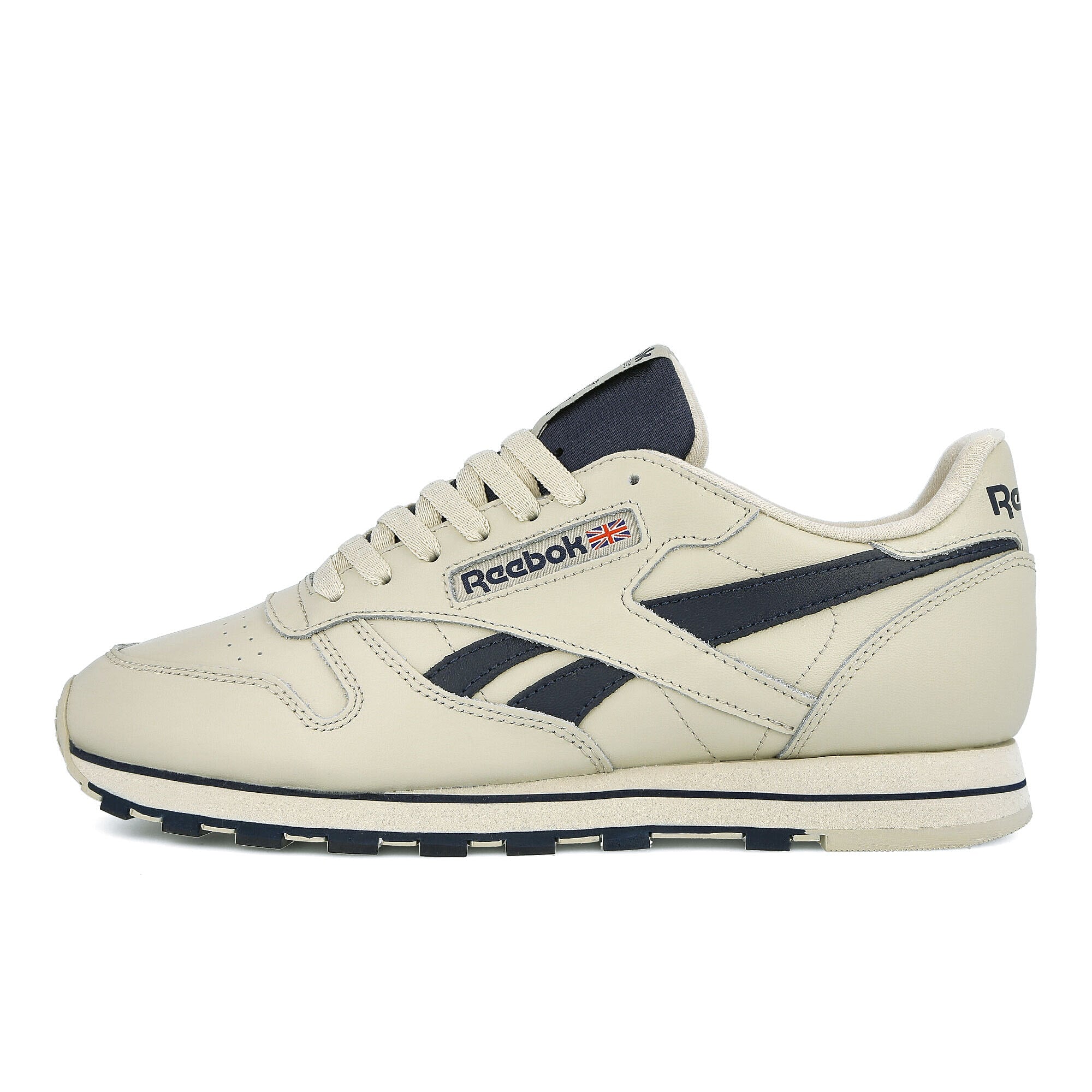 Reebok classic leather mu Alabaster-Collegiate Navy Low Top Sneakers DV8739 | Overkill