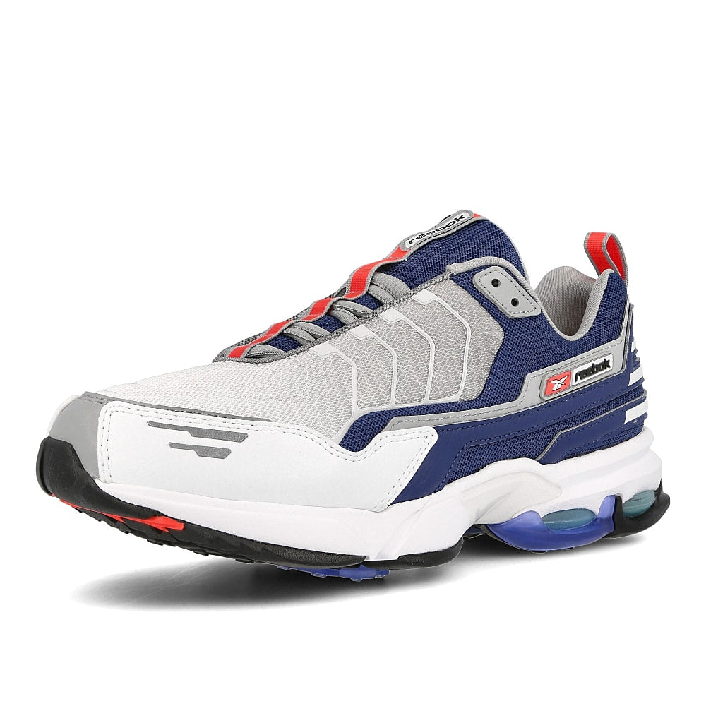 Reebok dmx6 mmi True Grey-Washed Blue-White Sneakers Close Up | Overkill