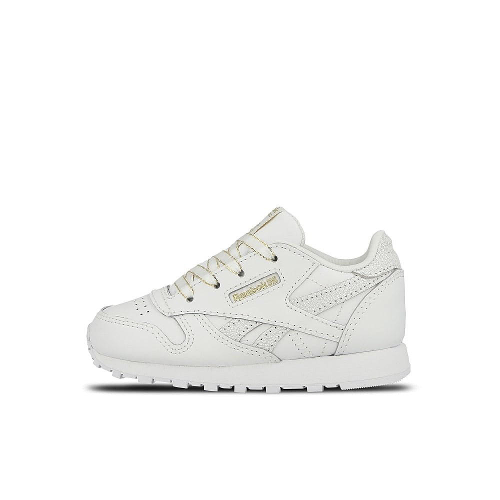Reebok classic leather infants White-Chalk-Gold Low Top Sneakers DV9624 | Overkill