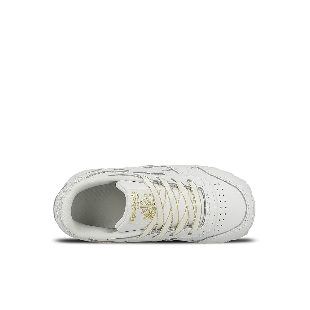 Reebok classic leather infants White-Chalk-Gold Low Top Sneakers Detailfoto | Overkill