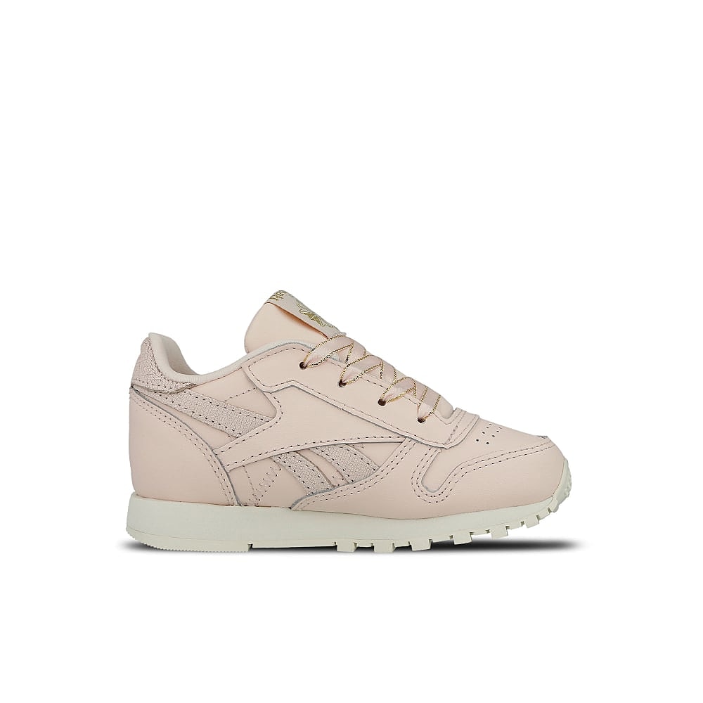 Reebok classic leather infants Pale Pink-Chalk-Gold Low Top Sneakers Silhouette | Overkill