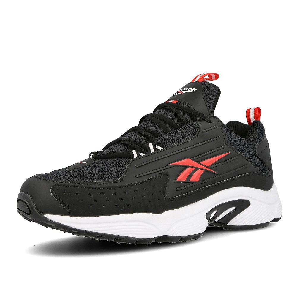 Reebok dmx series 2200 Black-Red-White Sneakers Close Up | Overkill