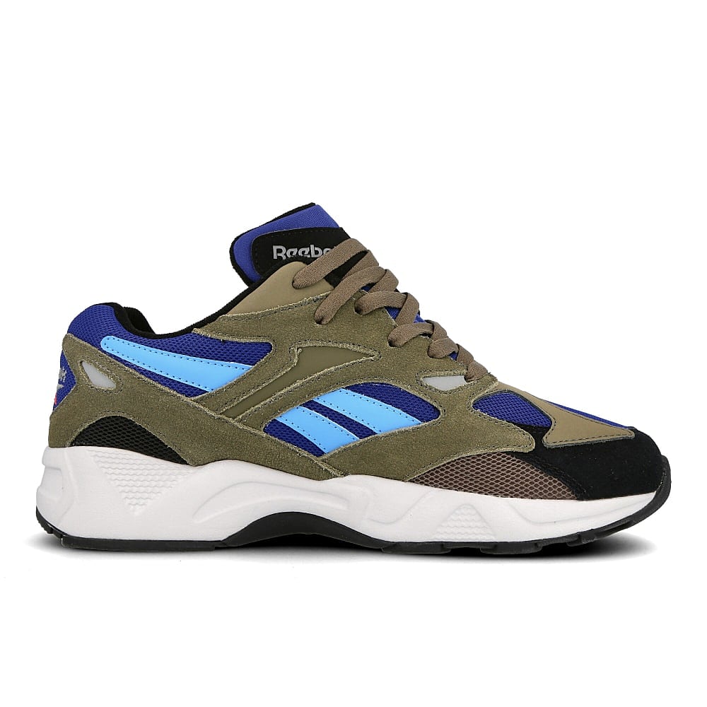 Reebok aztrek 96 Modern Olive-Cobalt-Black Sneakers Silhouette | Overkill