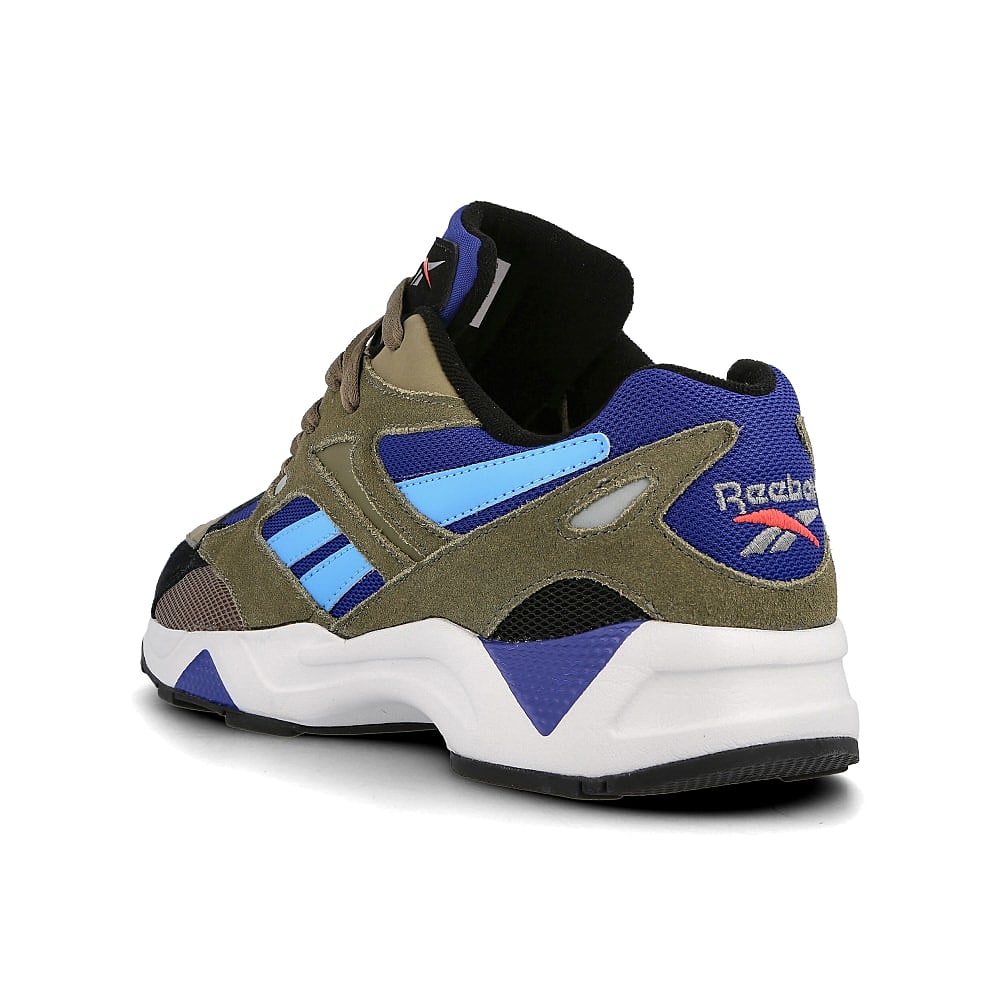 Reebok aztrek 96 Modern Olive-Cobalt-Black Sneakers Material | Overkill