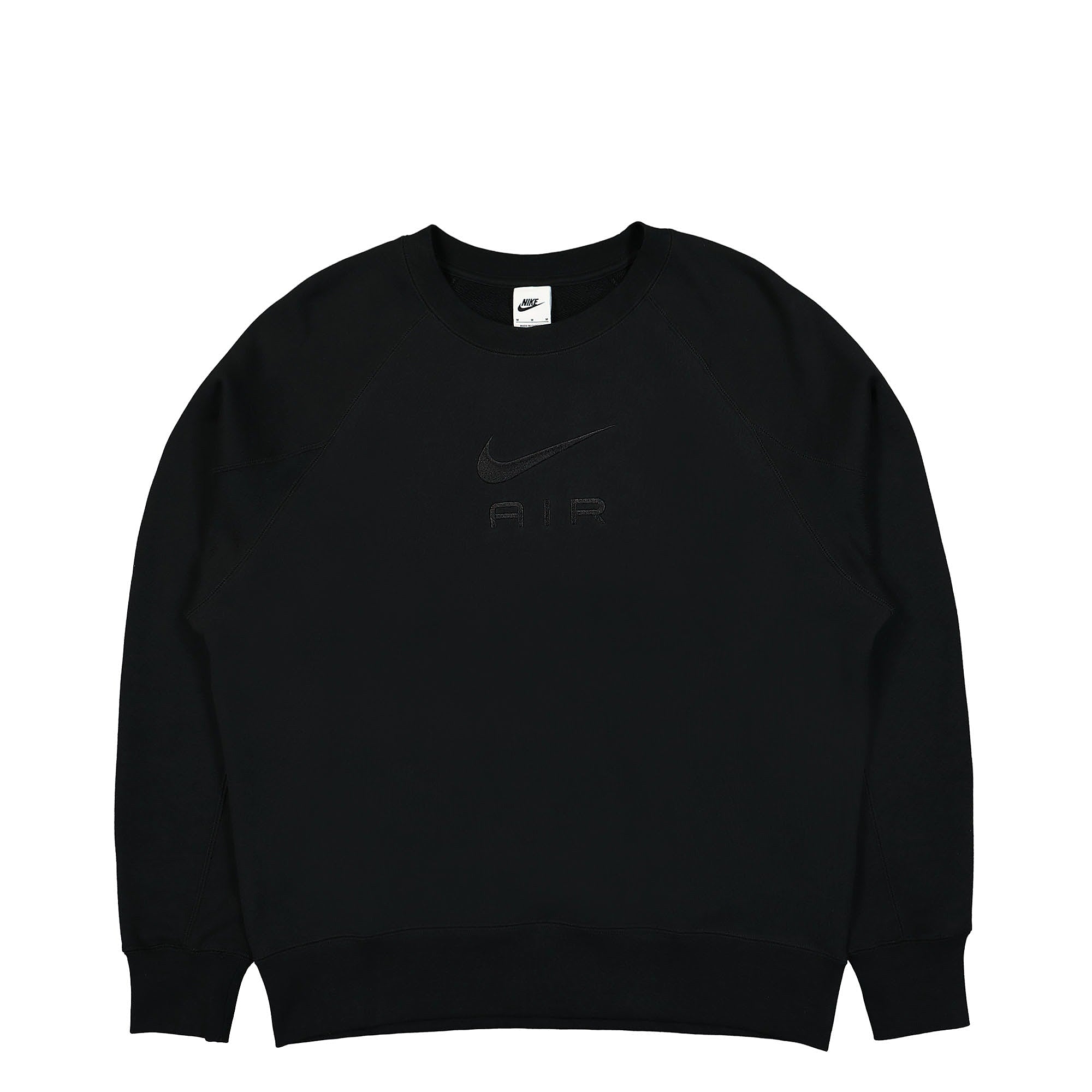 Nike NSW Air French Crew Black / Black Sweatshirts DV9829 010 | Overkill