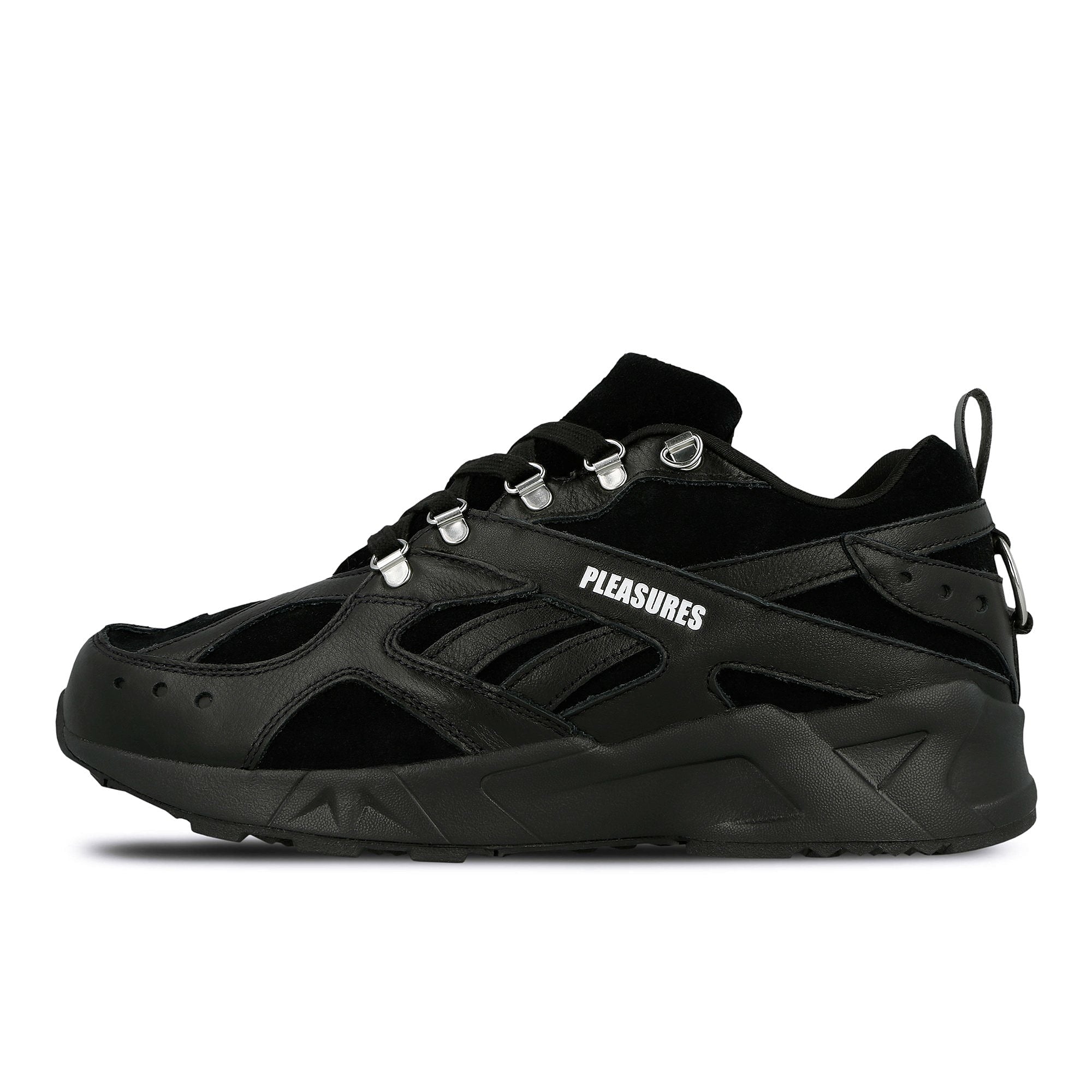 Reebok Pleasures x Reebok Aztrek Black / Black / White Sneakers DV9922 | Overkill