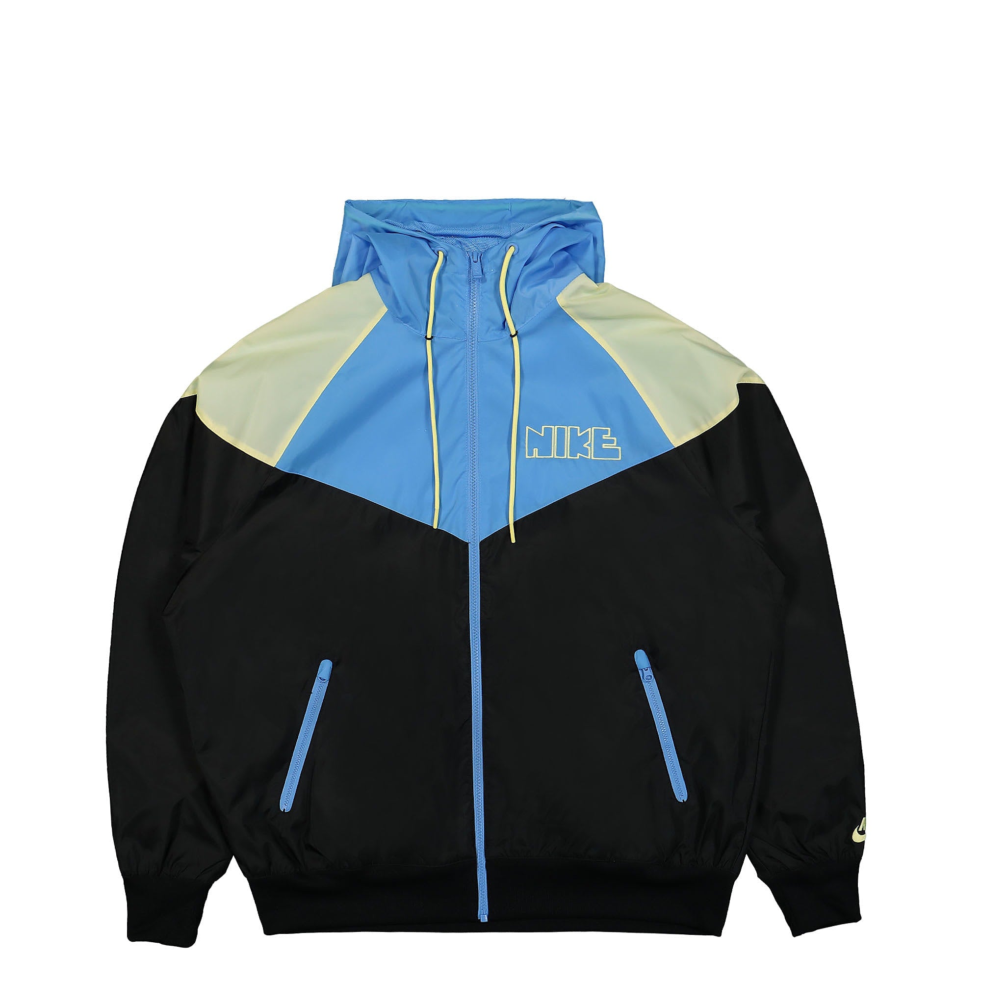 Nike Windrunner Woven Lined Jacket Black / University Blue / Lemon Chiffon Jackets DX0694 011 | Overkill
