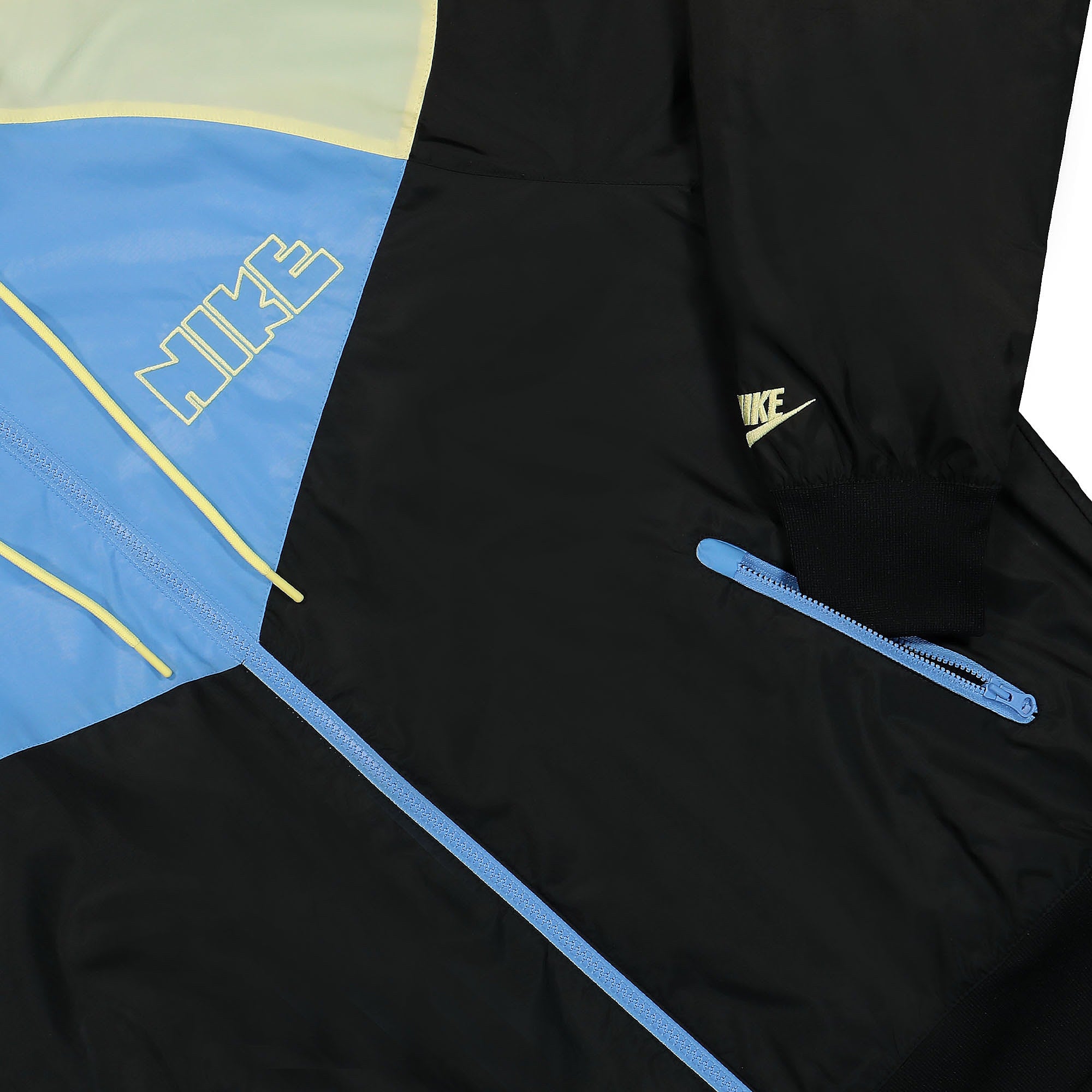 Nike Windrunner Woven Lined Jacket Black / University Blue / Lemon Chiffon Jackets Detailfoto | Overkill