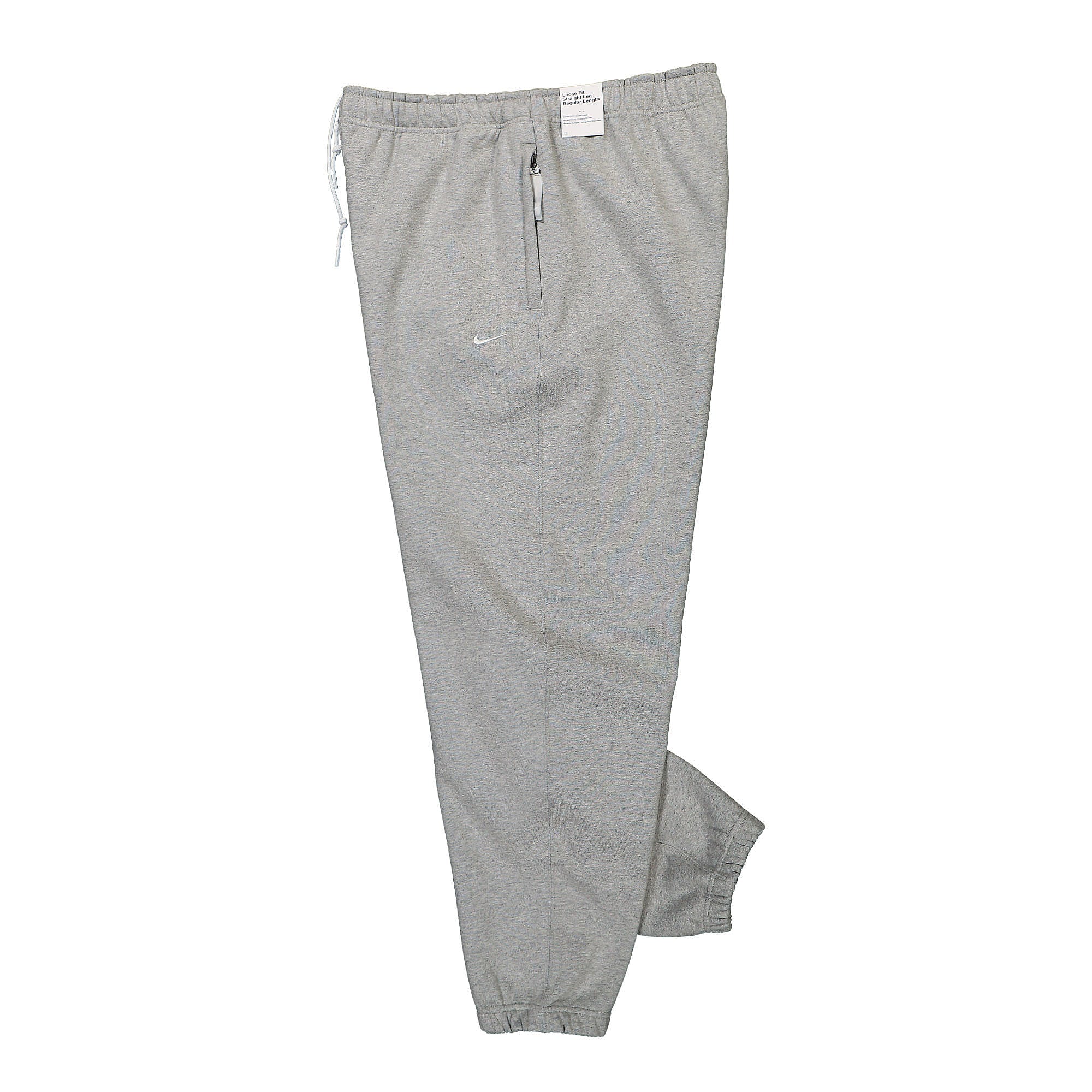 Nike Solo Swoosh Fleece Pant DK Grey Heather / White Sweat & Track Pants Close-up | Overkill
