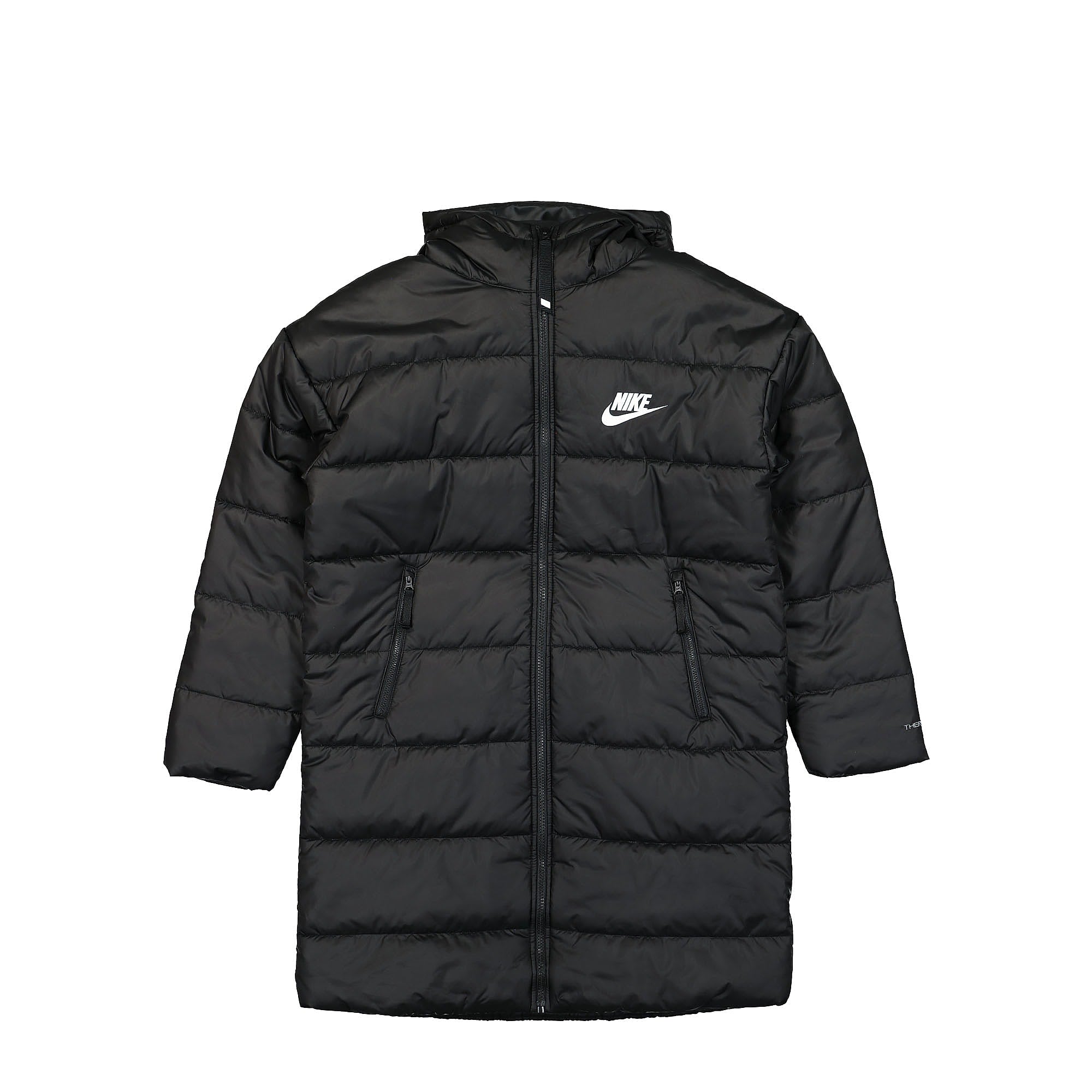 Nike Wmns NSW Therma-Fit Repel Hooded Parka Black / Black / White Parkas DX1798 010 | Overkill