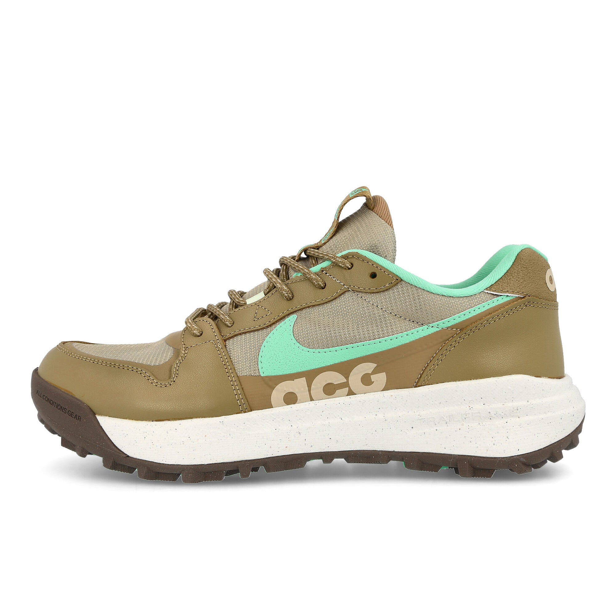 Nike acg lowcate Limestone / Green Glow - Dark Driftwood - Sail Low Top Sneakers DX2256 200 | Overkill