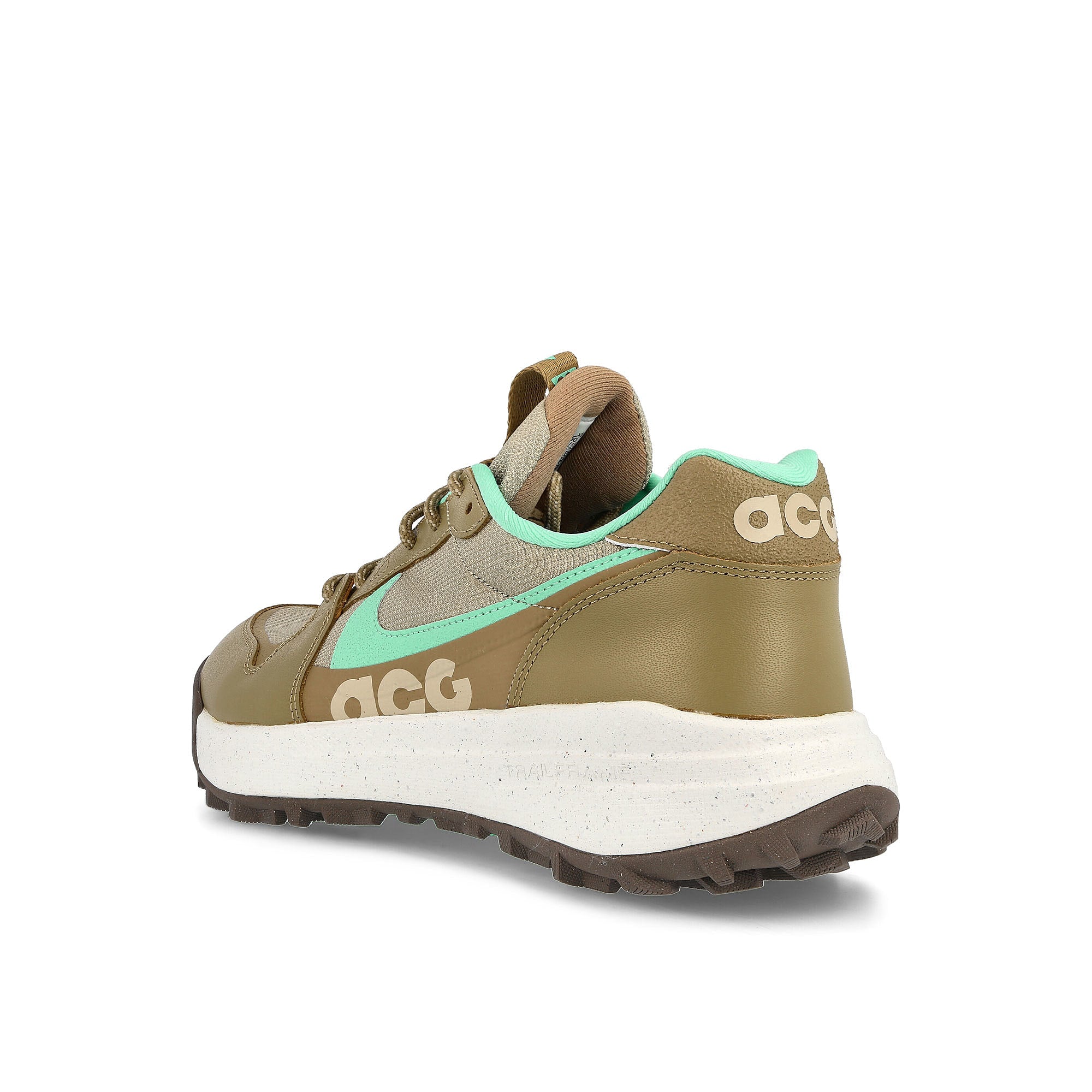 Nike acg lowcate Limestone / Green Glow - Dark Driftwood - Sail Low Top Sneakers Material | Overkill