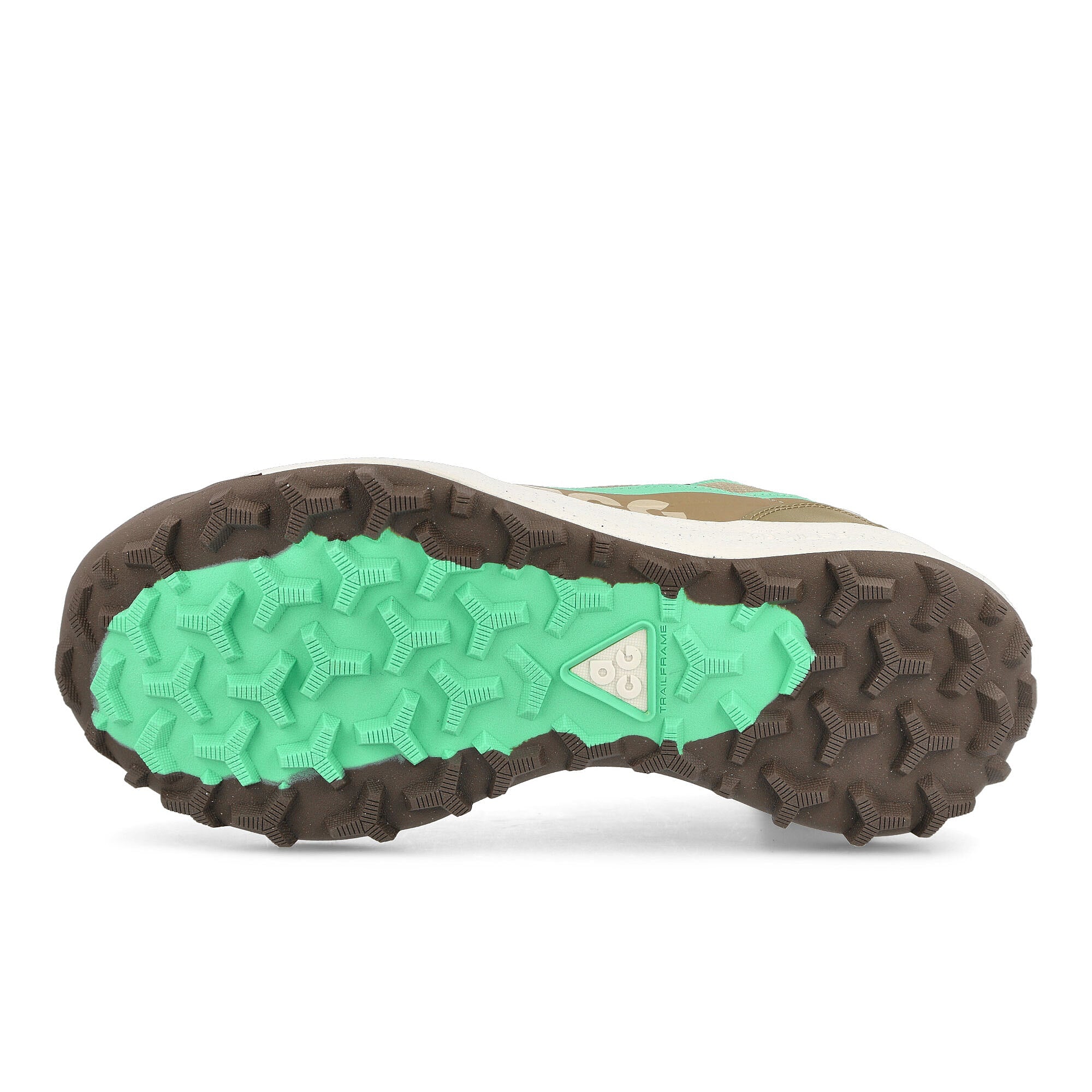 Nike acg lowcate Limestone / Green Glow - Dark Driftwood - Sail Low Top Sneakers Detail View 1 | Overkill