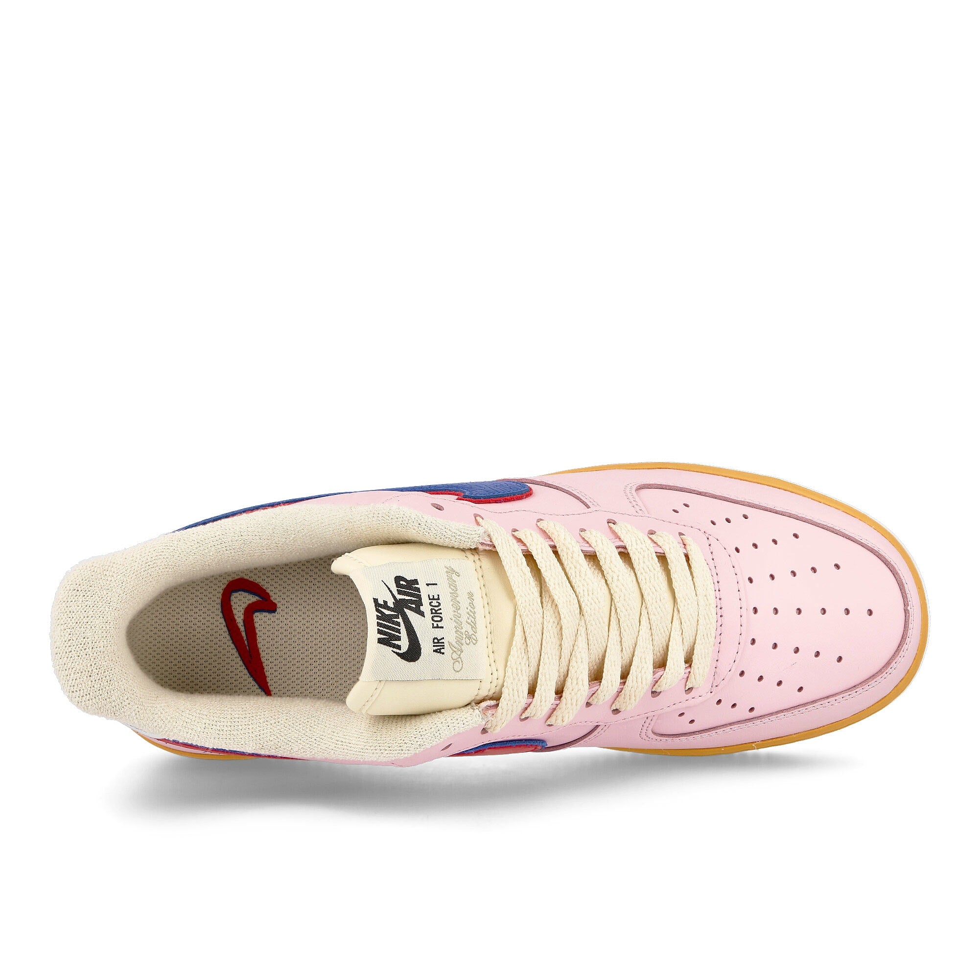 Nike air force 1 07 feel free lets talk Pink Foam-Hyper Royal - University Red Low Top Sneakers Detailfoto | Overkill