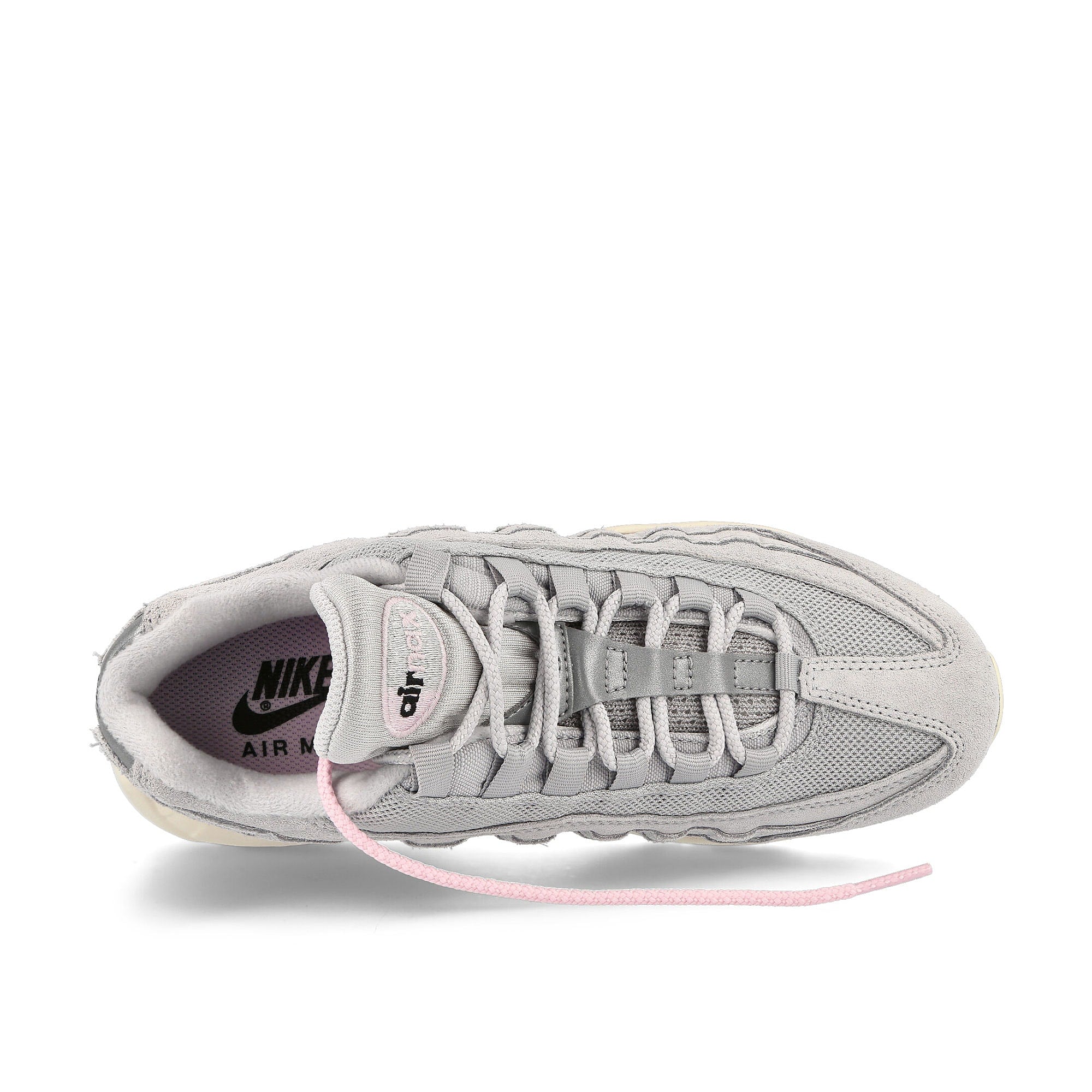 Nike air max 95 Grey Fog / Pink Foam - Coconut Milk Low Top Sneakers Detailfoto | Overkill