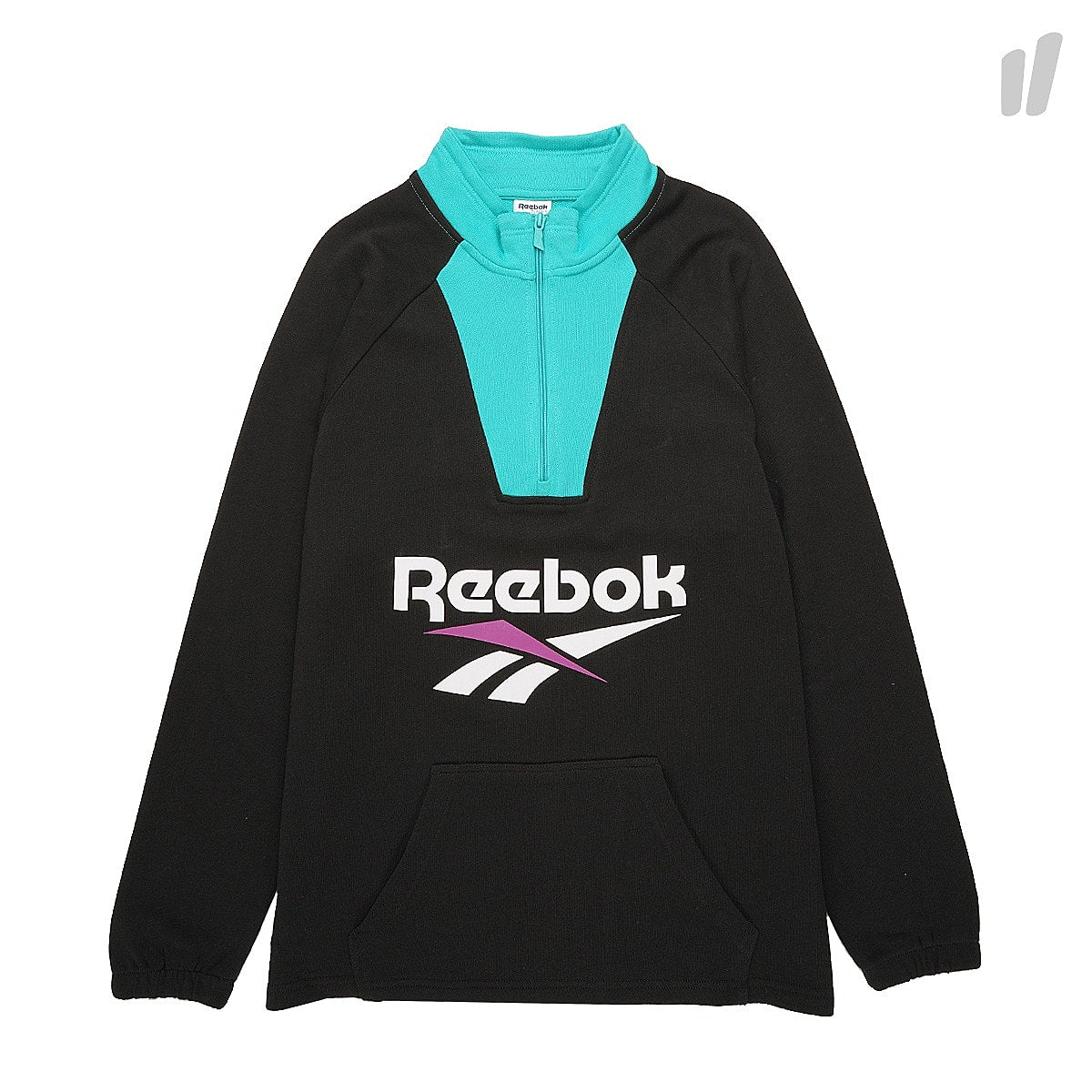 Reebok Classic Vector 1/4 Zip Black Sweatshirts DX3822 | Overkill