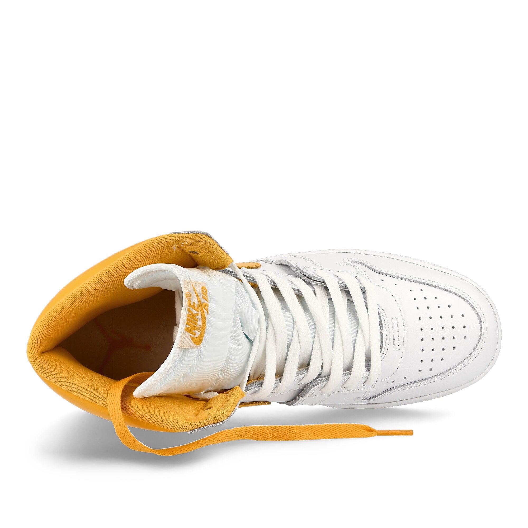 Jordan Air Ship SP White-University Gold - White High Top Sneakers Detailfoto | Overkill