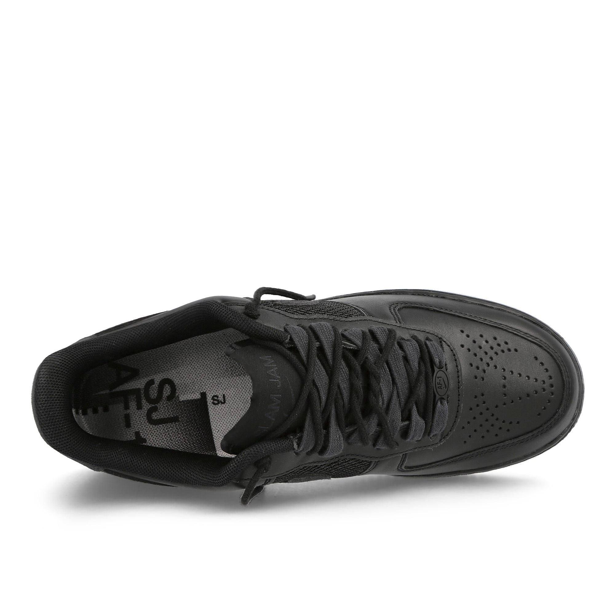 Nike Slam Jam x Nike Air Force 1 Low SP Black-Off Noir Low Top Sneakers Detailfoto | Overkill