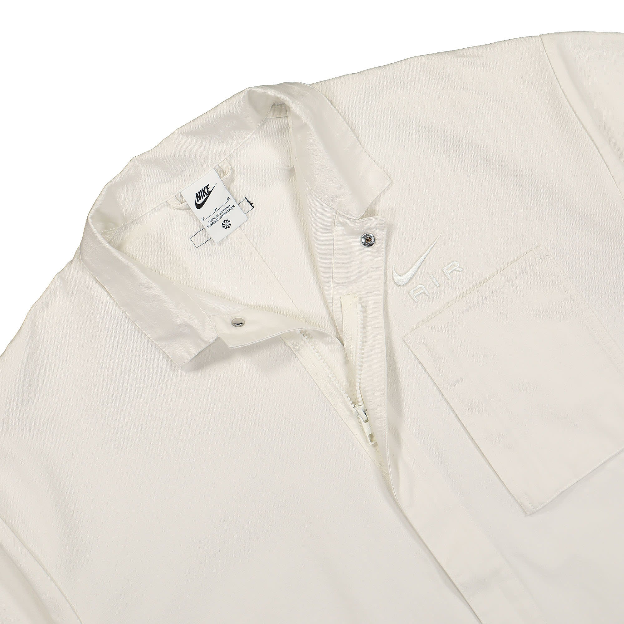 Nike NSW Air WHD Overshirt Top Sail / Sail Shirts Close-up | Overkill