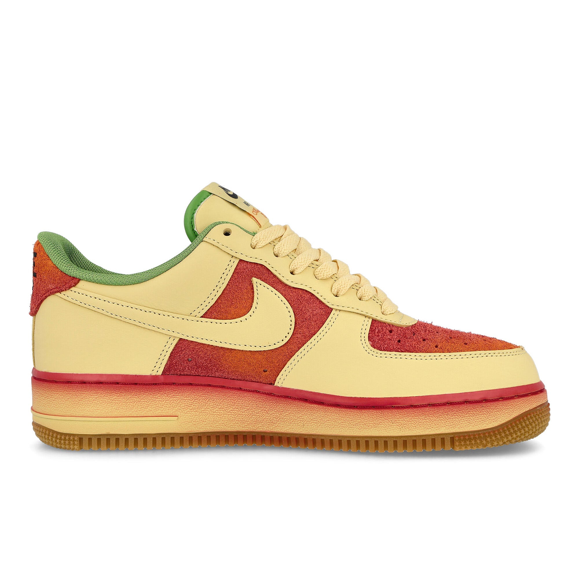 Nike Air Force 1 07 Lemon Wash-Lemon Wash - University Red Low Top Sneakers Silhouette | Overkill